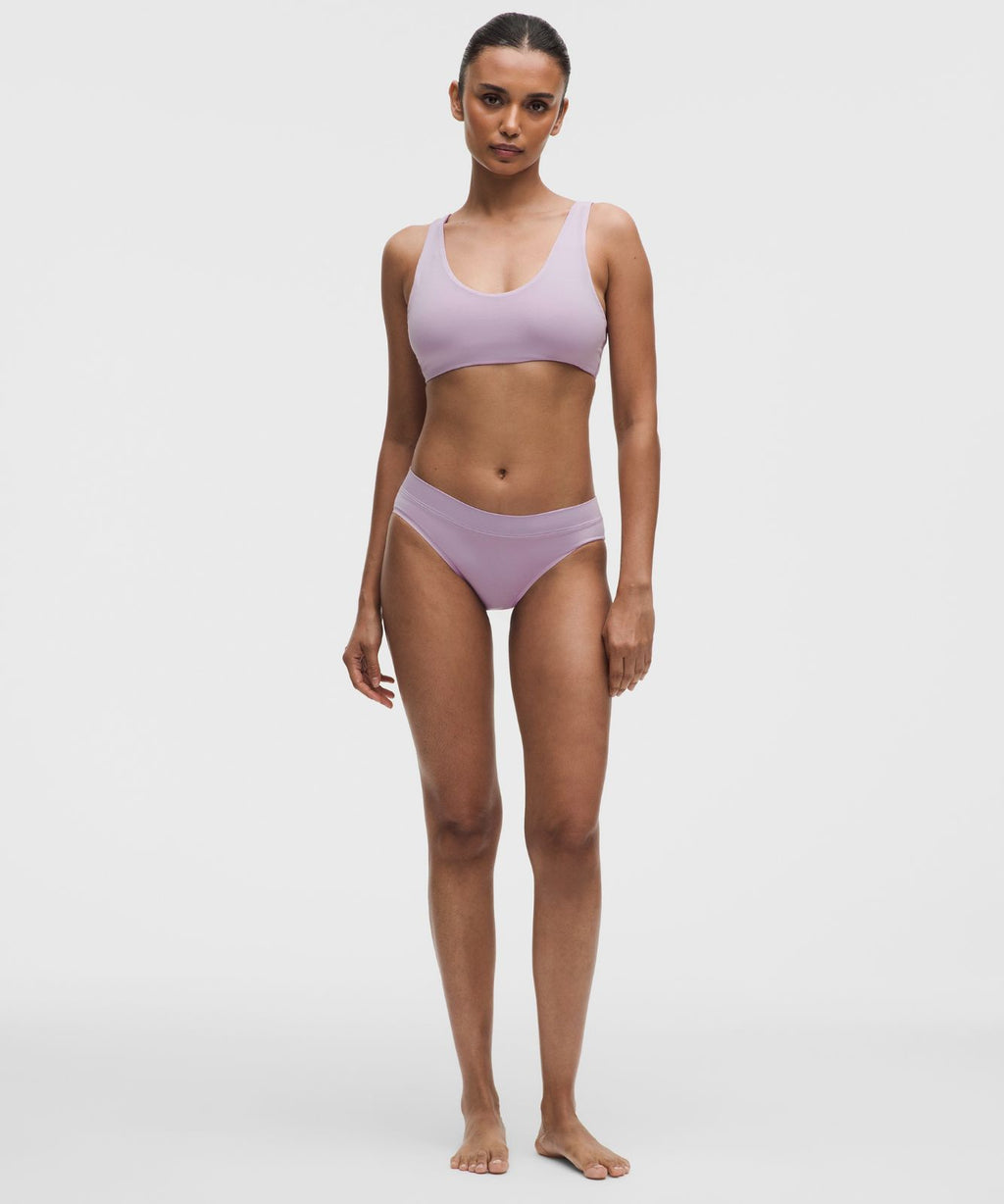 UnderEase Scoop-Neck Bralette A-C Cups *Wordmark Lilac Play