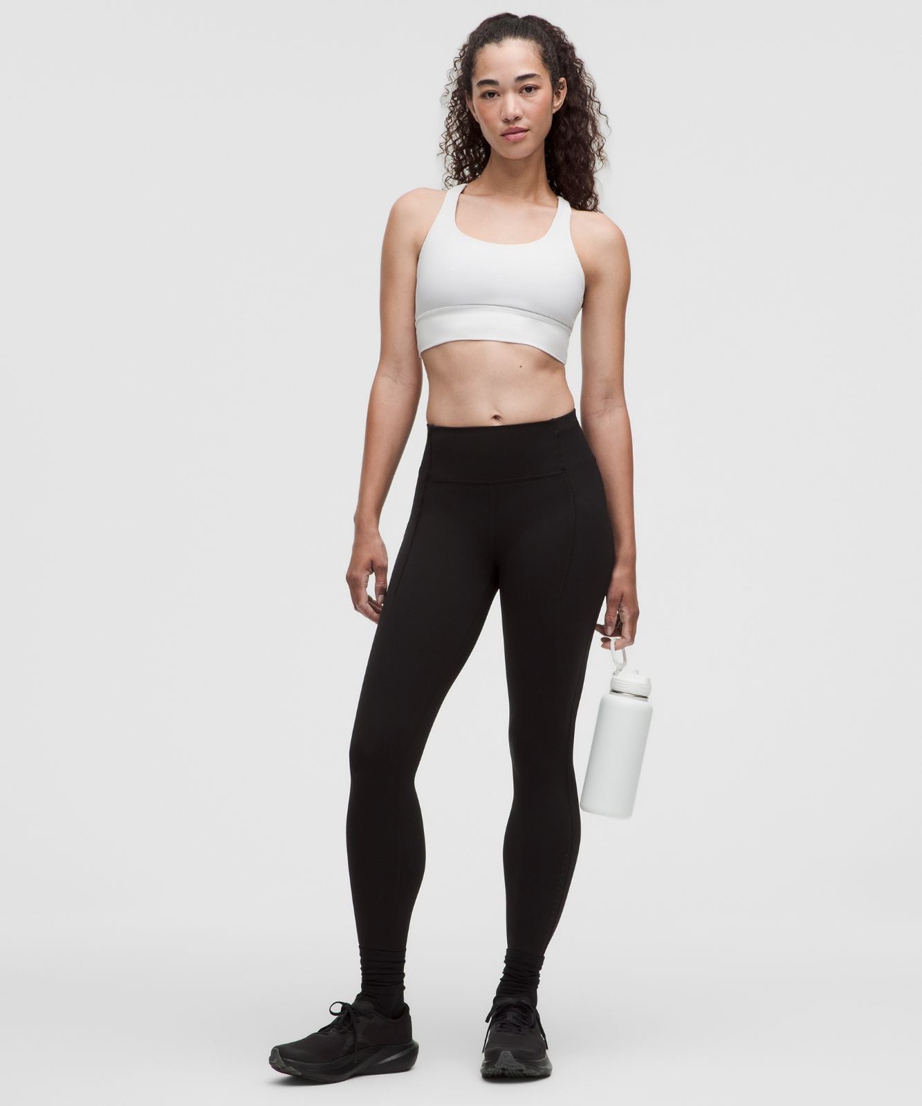 lululemon Energy Bra Medium Support, B-D Cups *Evolve White