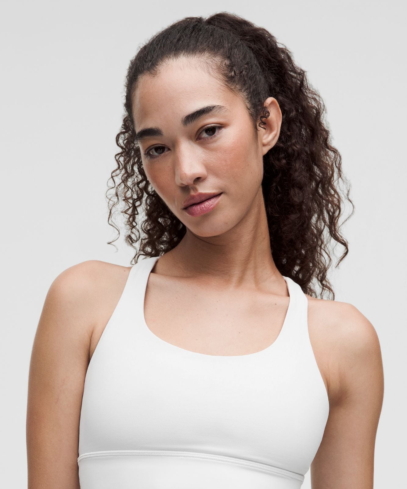 lululemon Energy Bra Medium Support, B-D Cups *Evolve White