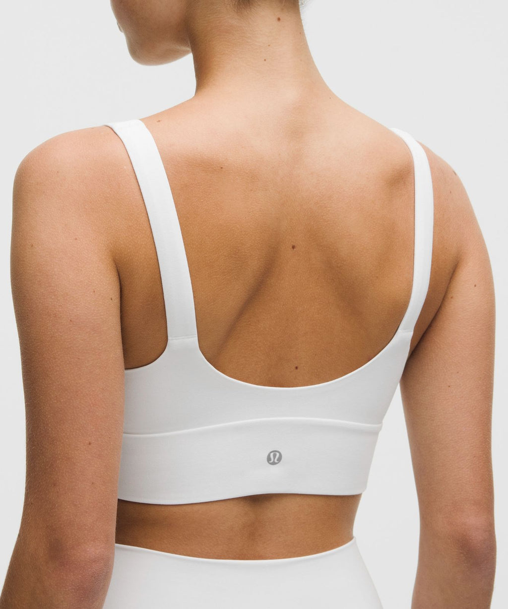 lululemon Focuser V-Neck Bra *Light Support, C/D Cup White