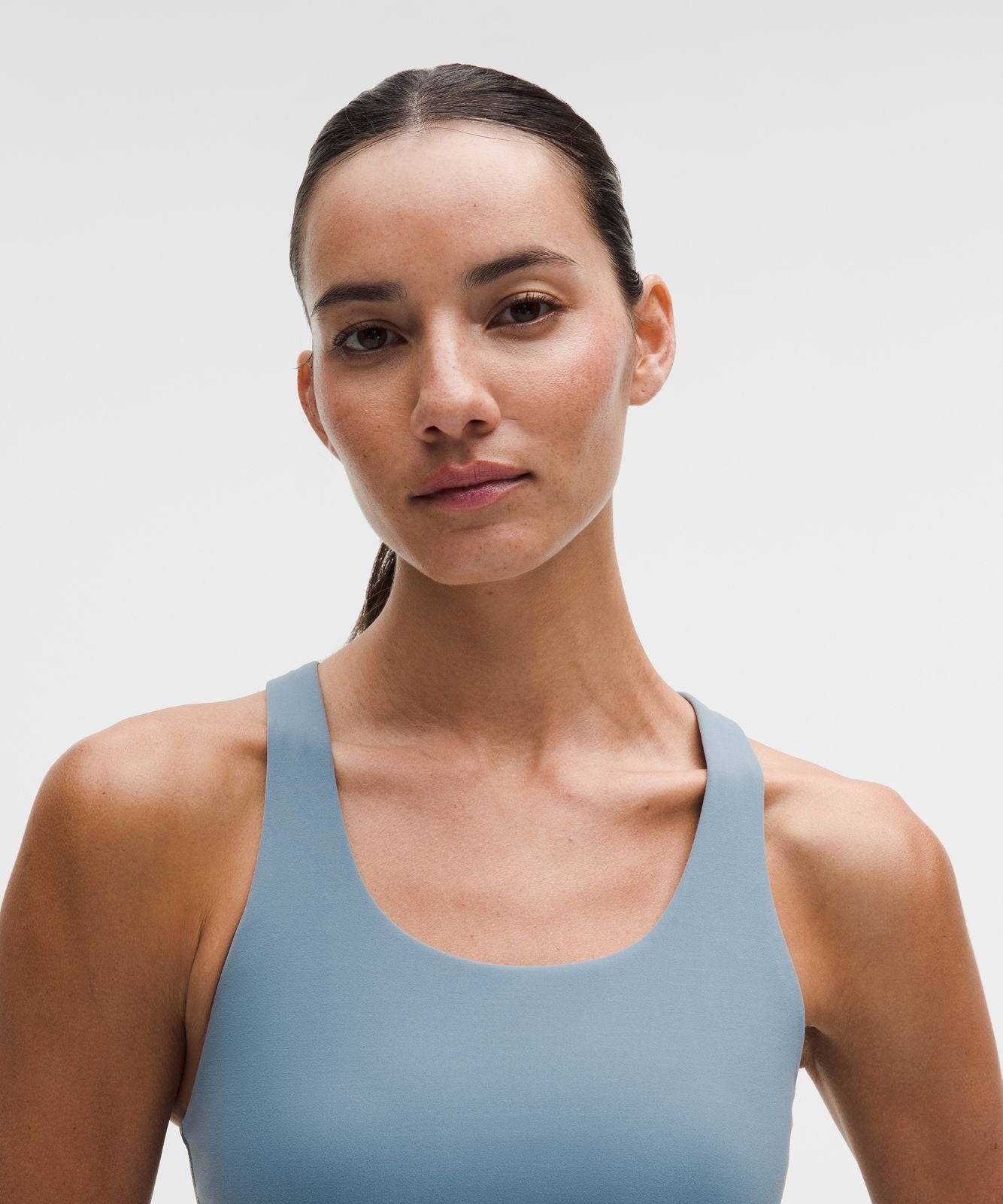 Wunder Train Mesh-Back Bra *Medium Support, B/C Cup Steel Blue