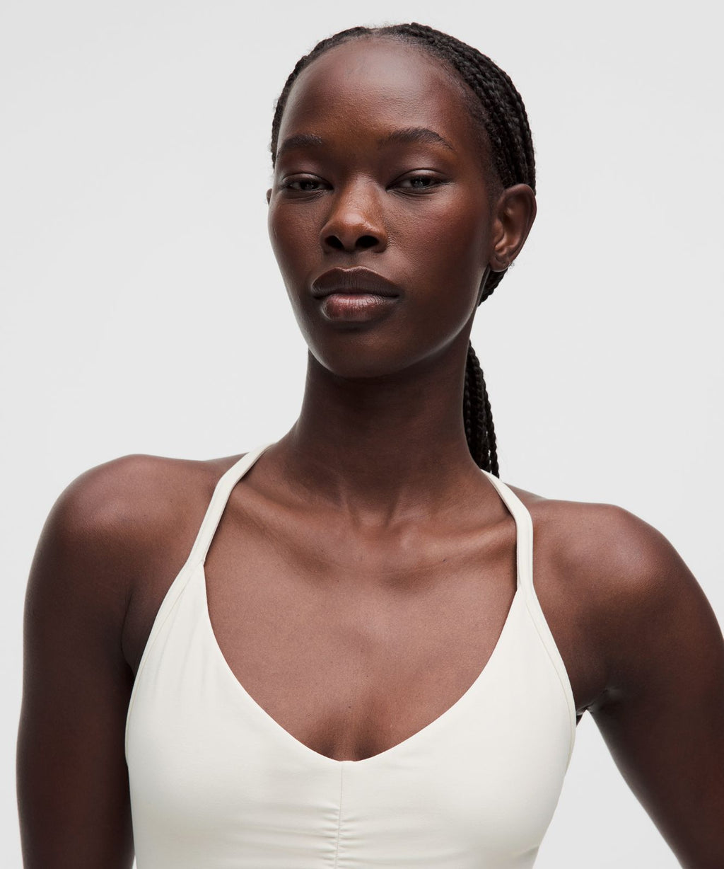 Flow Y Ruched Bra *Light Support, B/C Cup Light Ivory