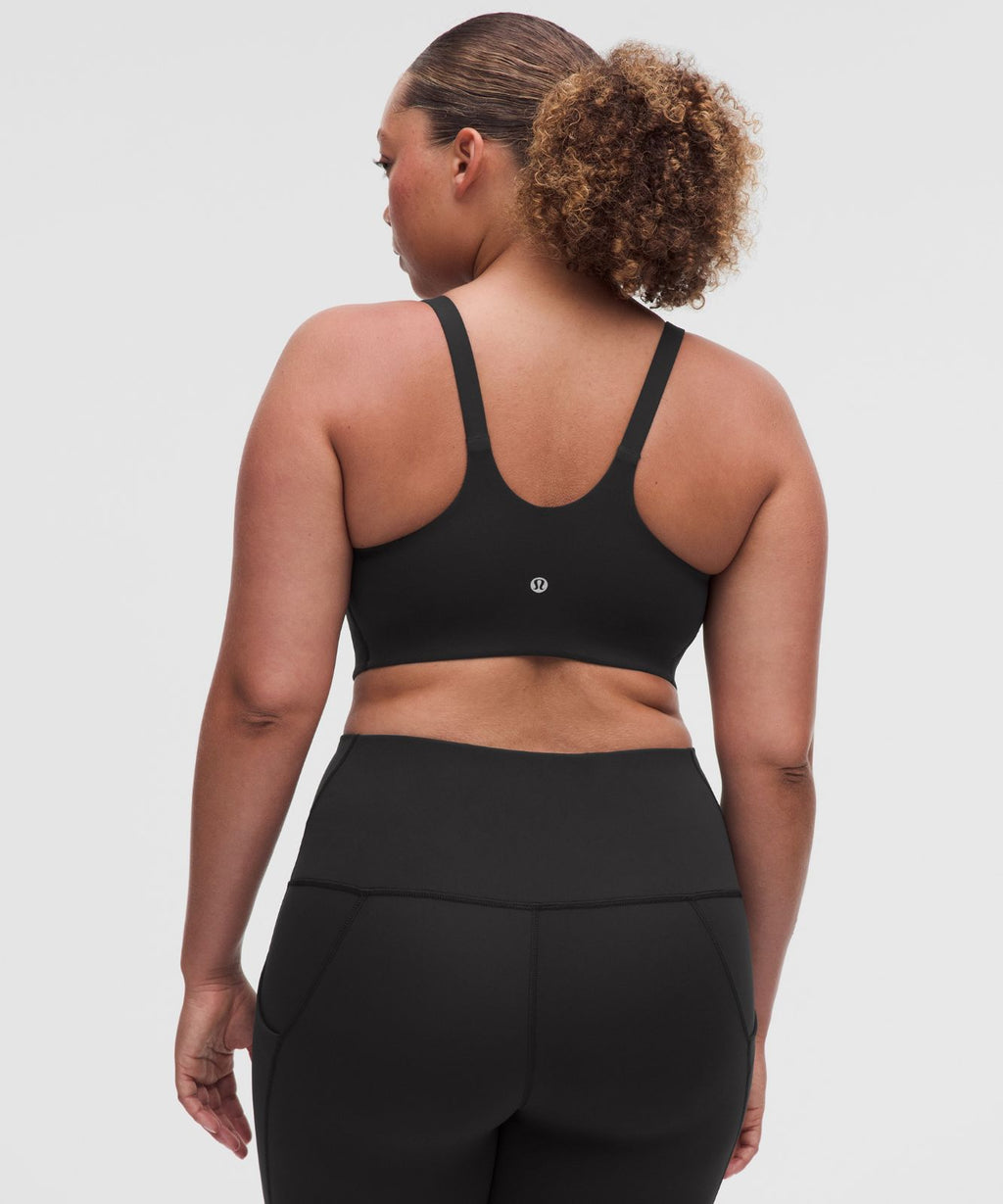 Wunder Train Strappy Racer Bra *DDD/G Cup Black