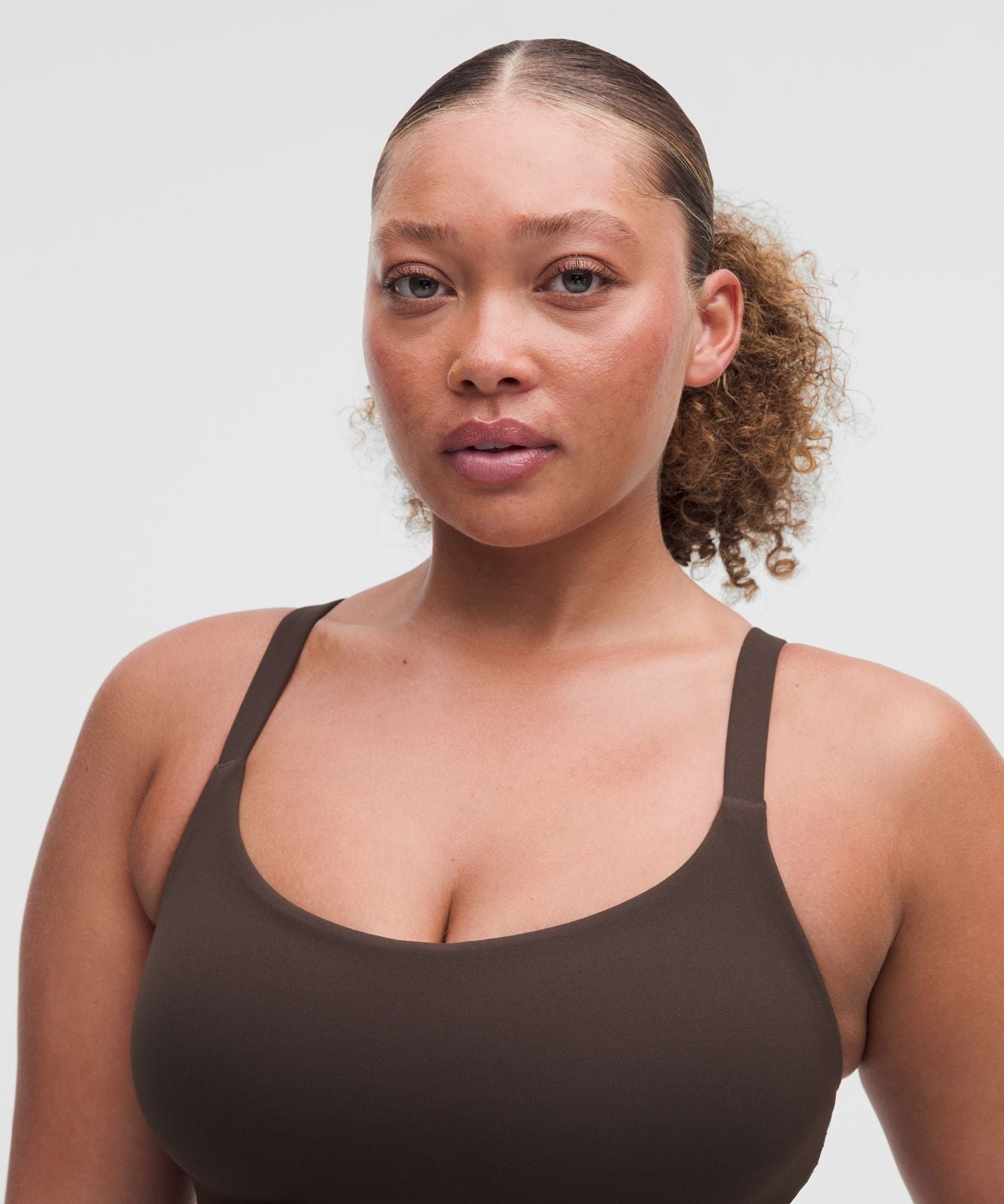 Wunder Train Strappy Racer Bra *DDD/G Cup Mahogany Muse