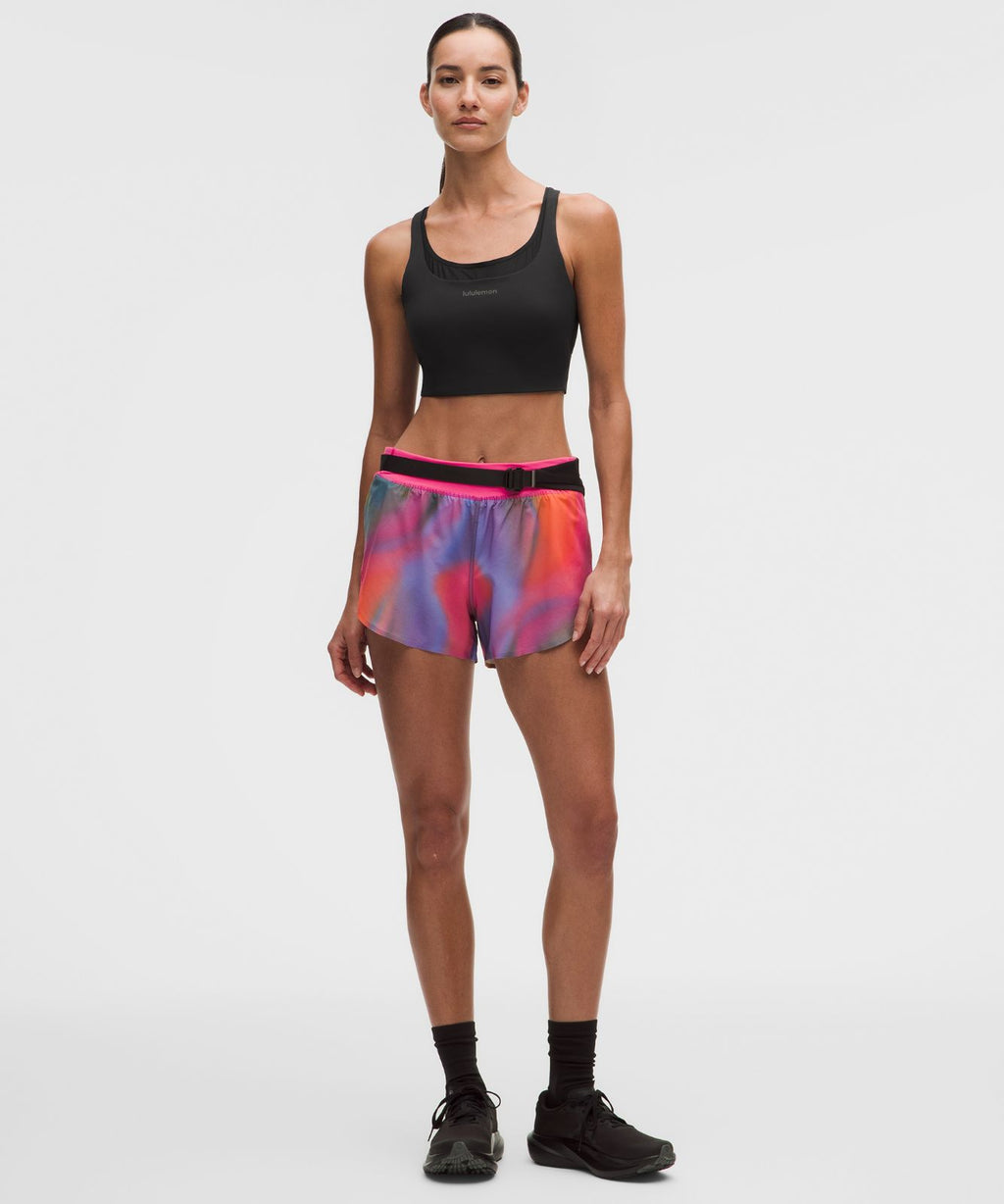 lululemon Energy Longline Bra with Storage Evolve *Medium Support, B/C Cup Black