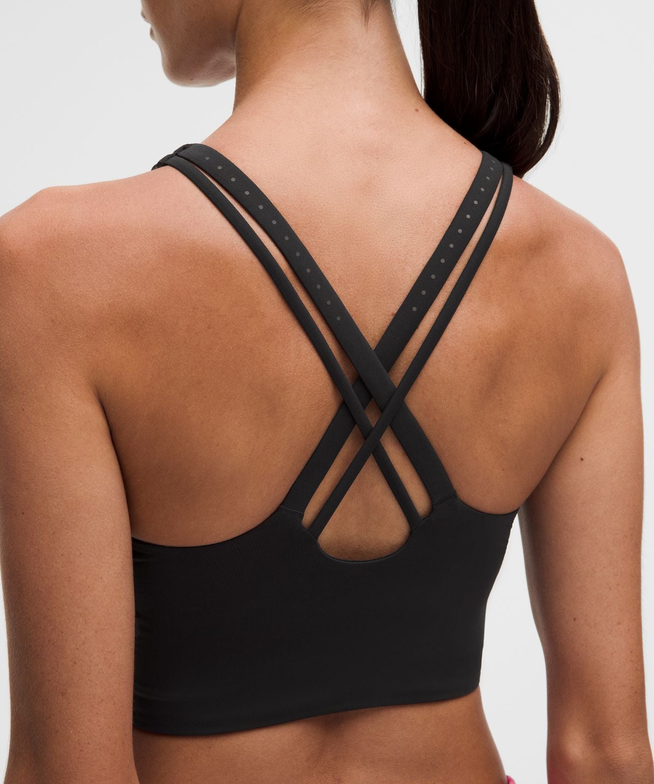 lululemon Energy Longline Bra with Storage Evolve *Medium Support, B/C Cup Black