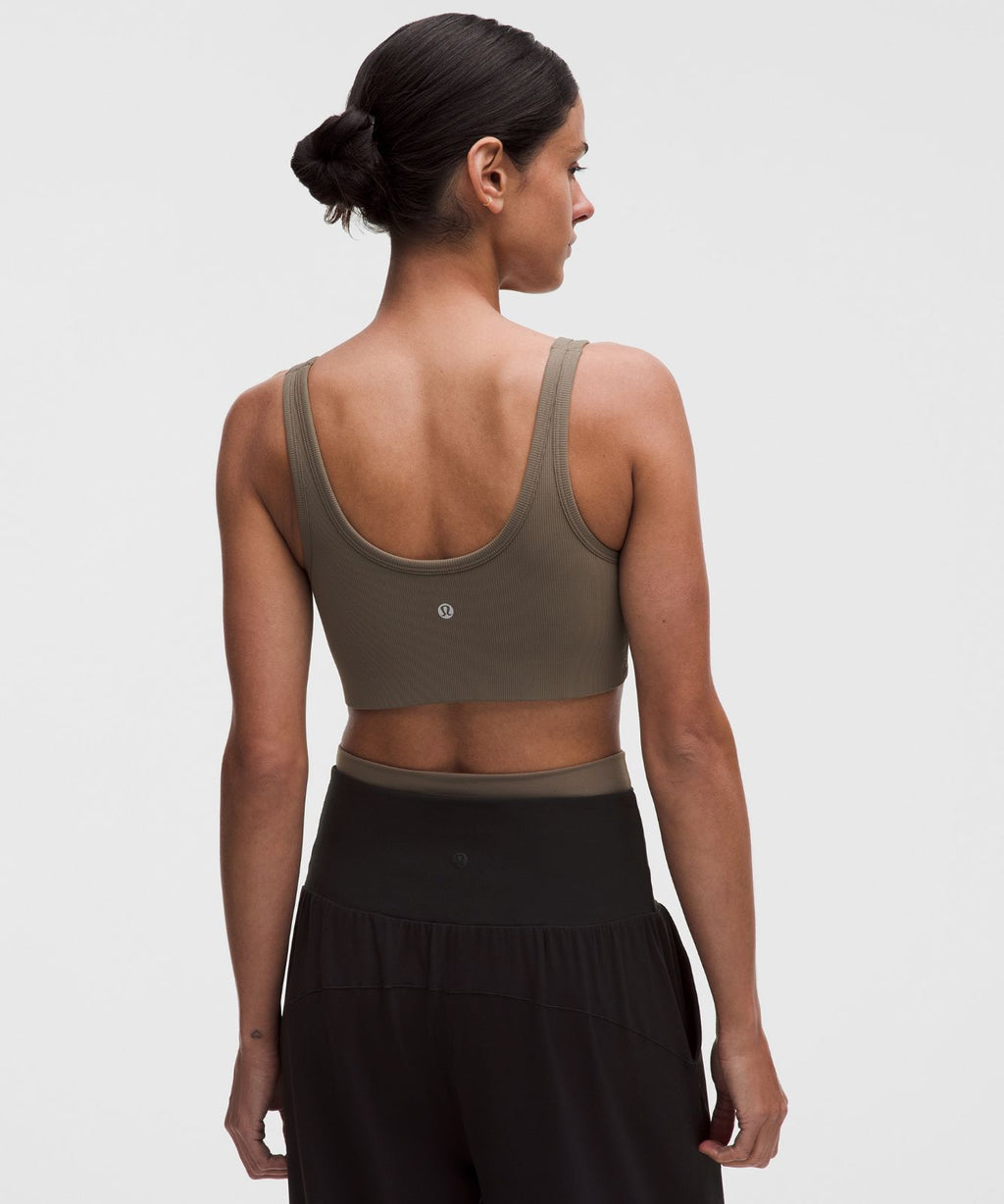 Nulu Ribbed Scoop-Neck Bra *Light Support, B/C Cup Nomad