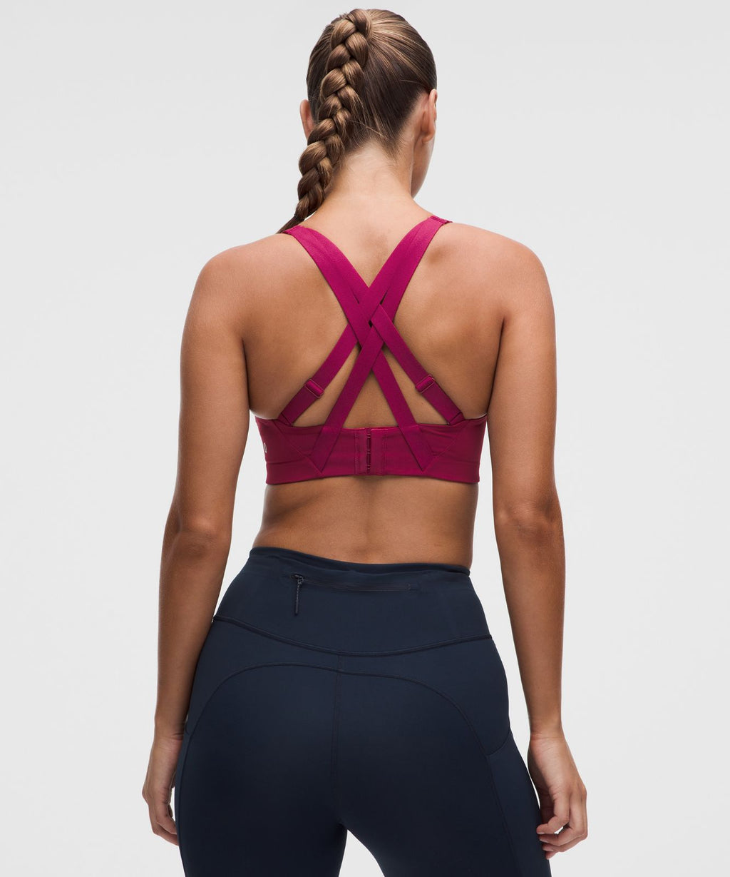 lululemon Energy Bra *High Support, B–G Cups Raspberry Rave