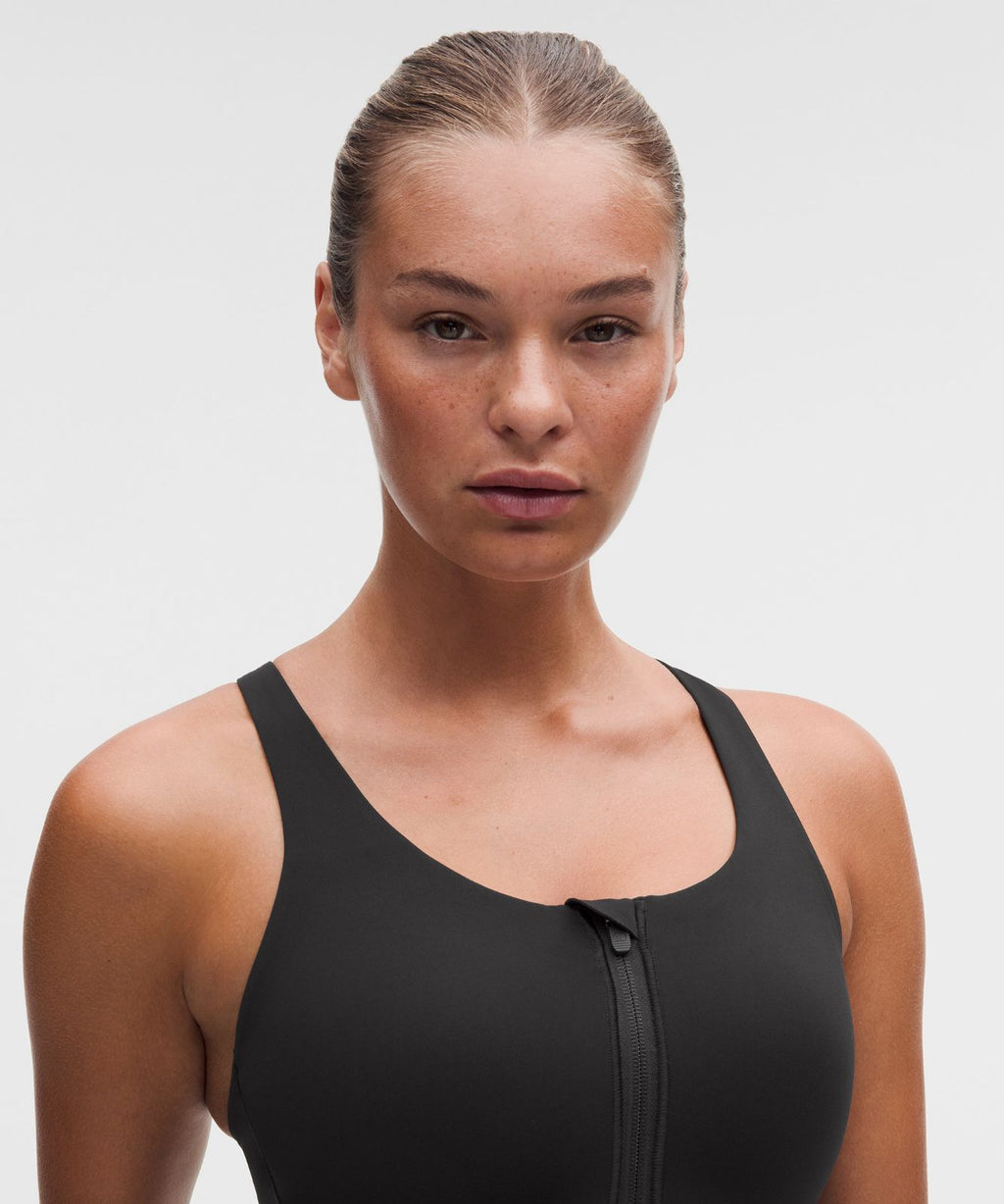 lululemon Energy Zip-Front Bra *High-Support, B–G Cups Black