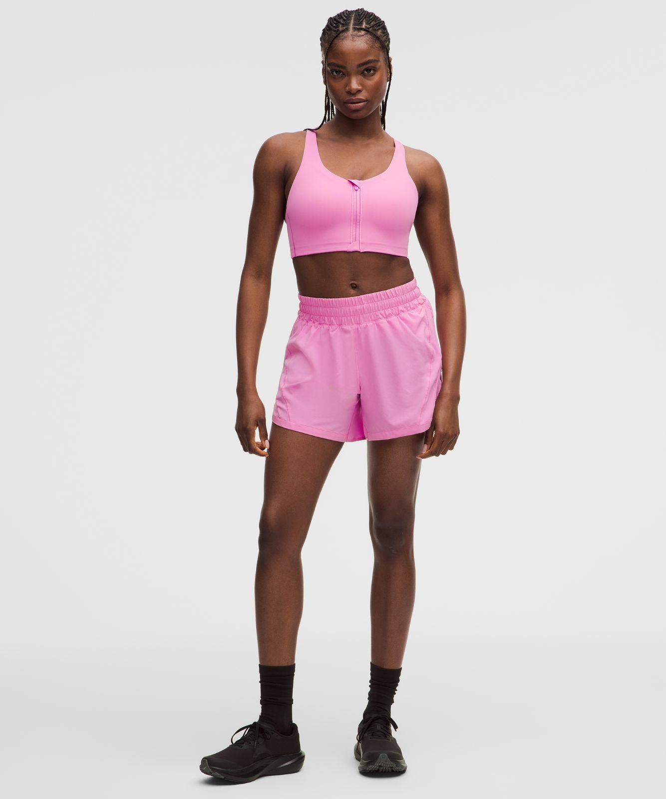 lululemon Energy Zip-Front Bra *High-Support, B–G Cups Sweet Sorbet