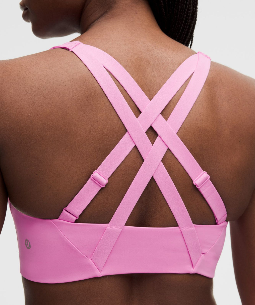 lululemon Energy Zip-Front Bra *High-Support, B–G Cups Sweet Sorbet
