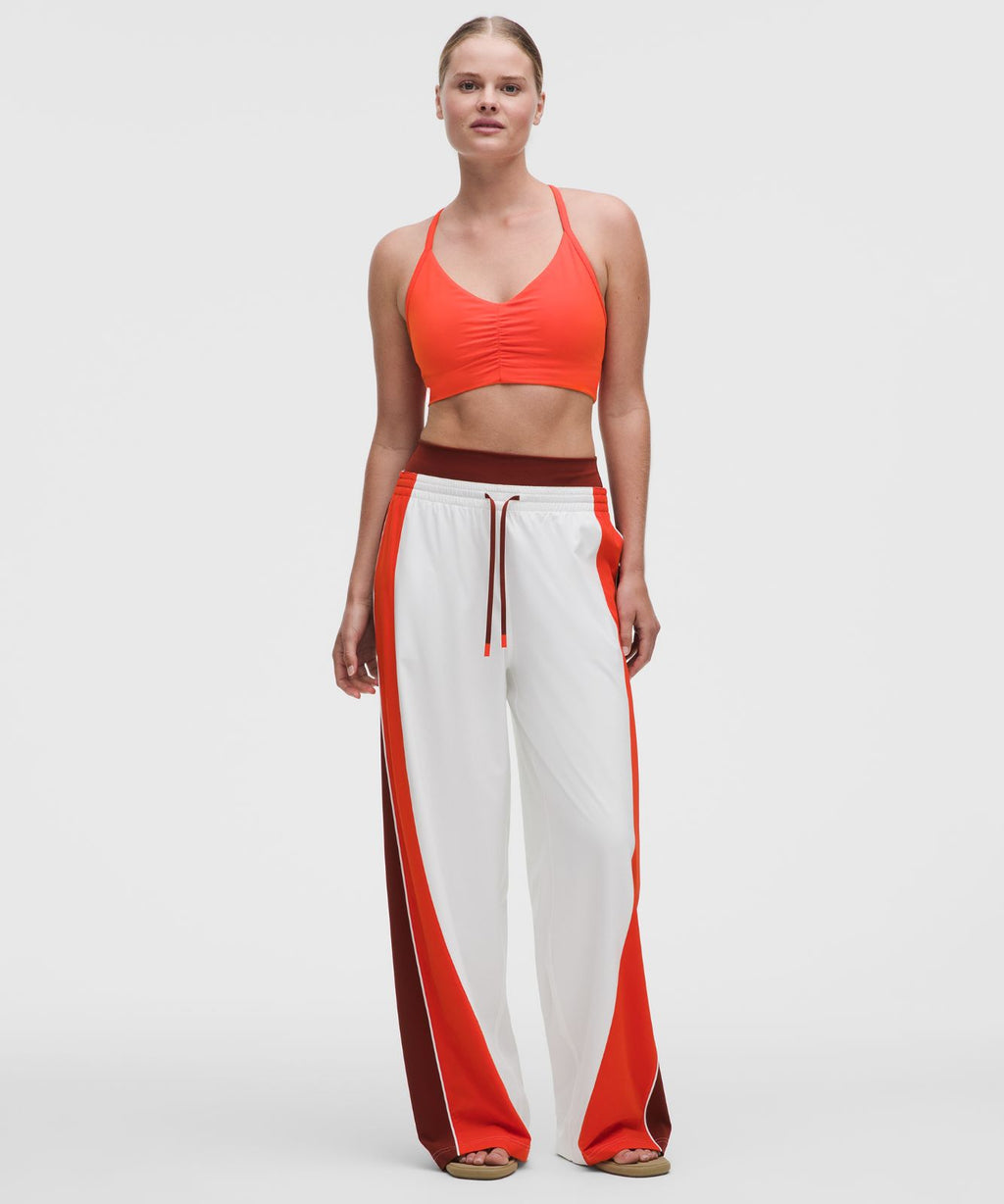 Flow Y Ruched Bra *Light Support, B/C Cup Cherry Ember