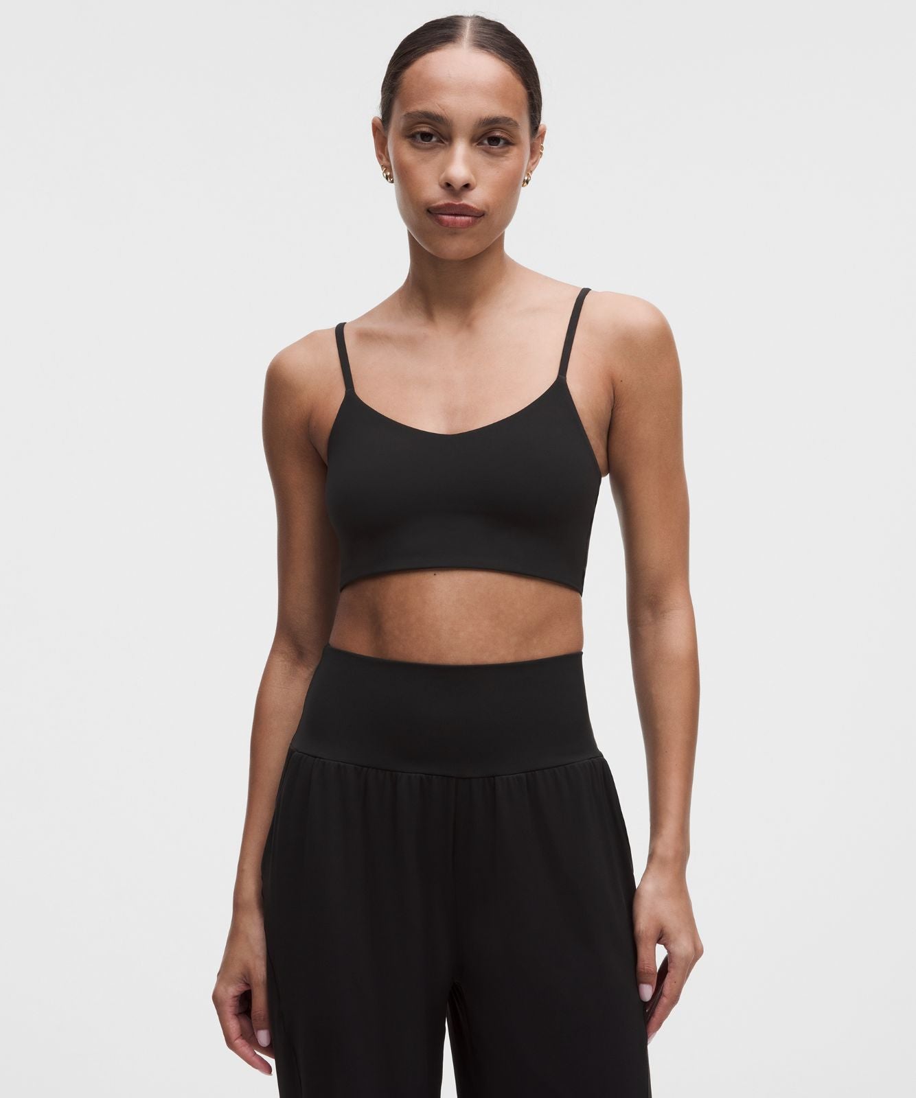Bend This Cami Spaghetti-Strap Bra *Light Support, A–C Cups Black