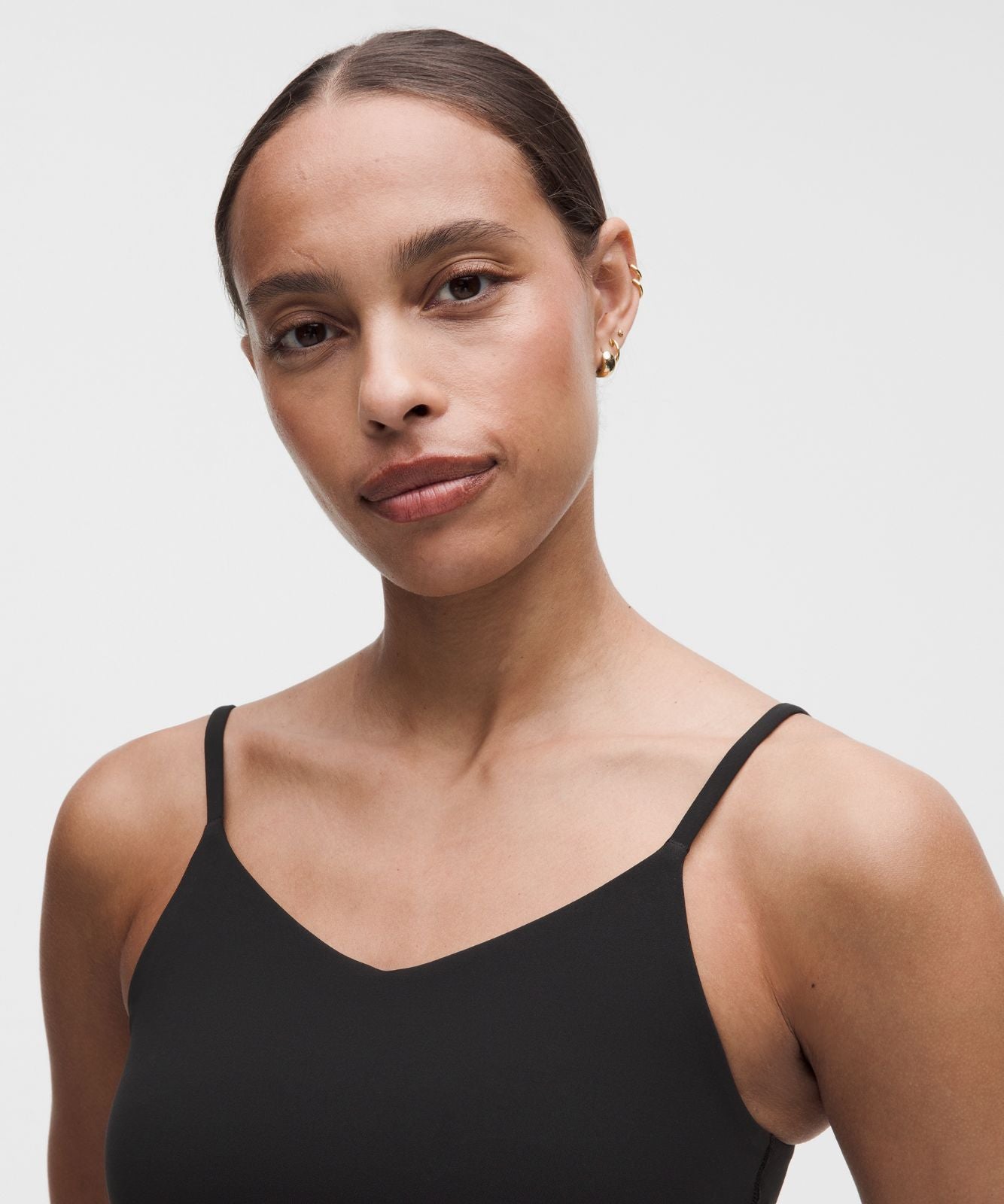 Bend This Cami Spaghetti-Strap Bra *Light Support, A–C Cups Black