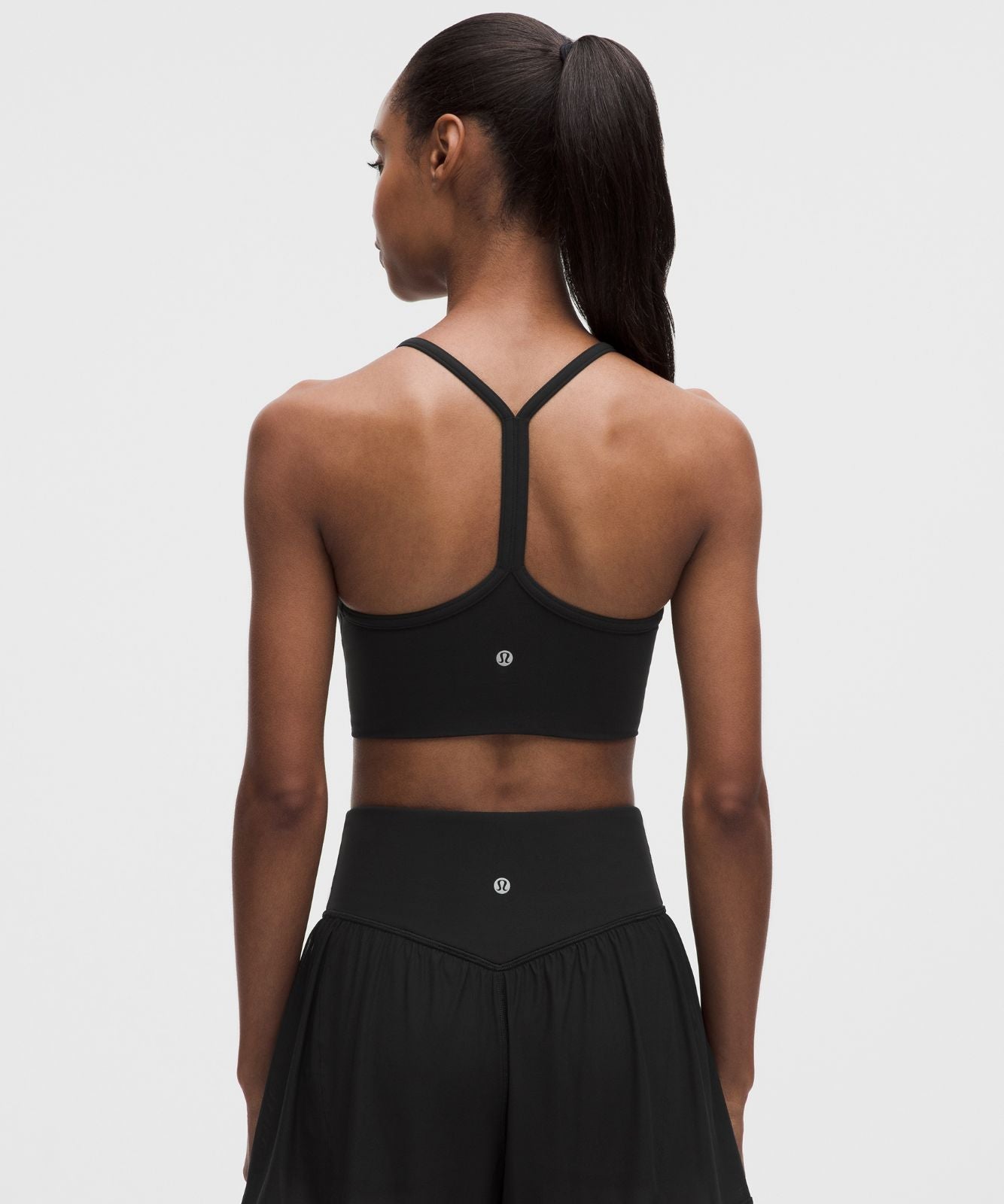 Flow Y Ruched Bra *Light Support, B/C Cup Black