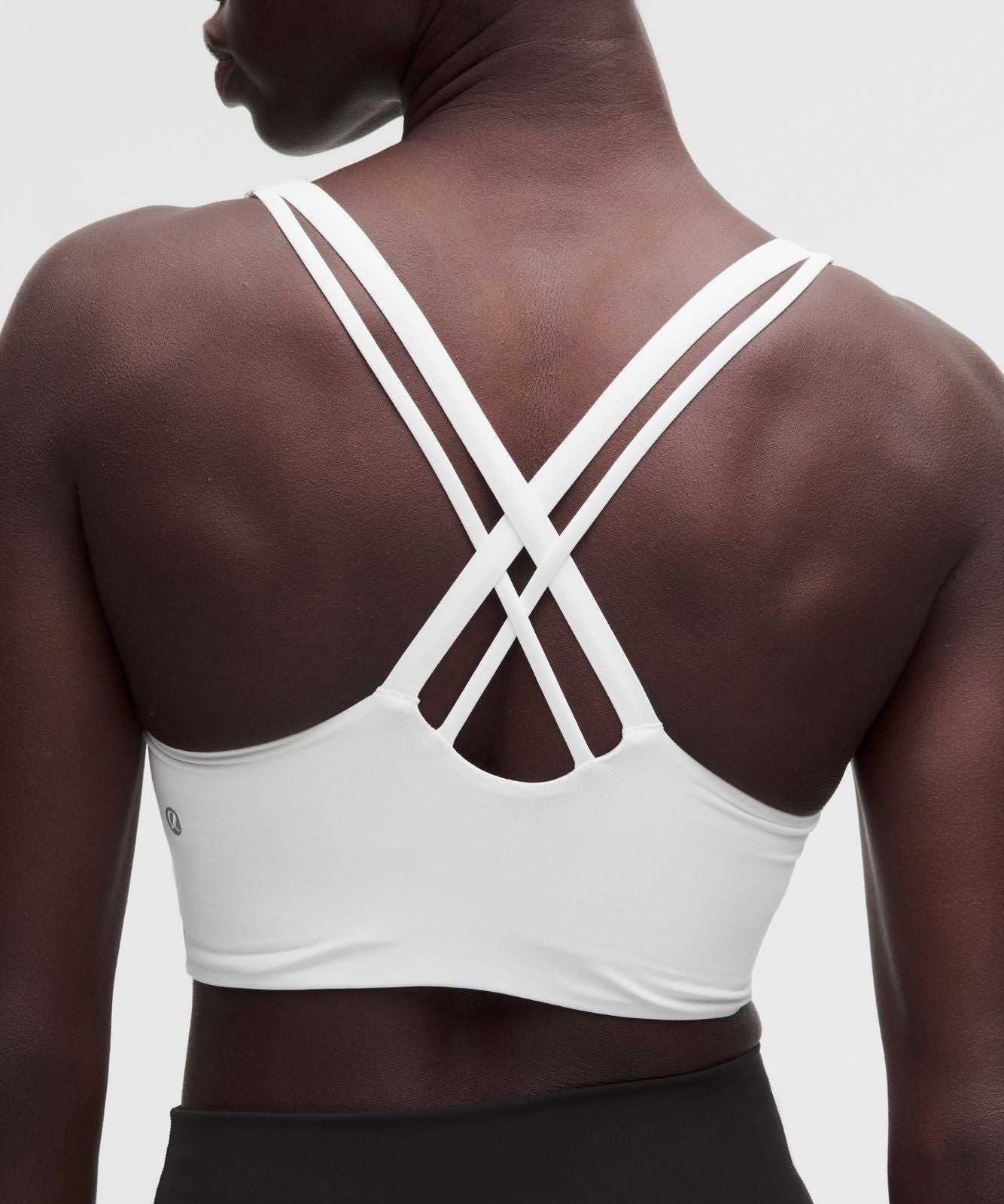 lululemon Energy Longline Bra Medium Support, B-D Cups *Evolve White