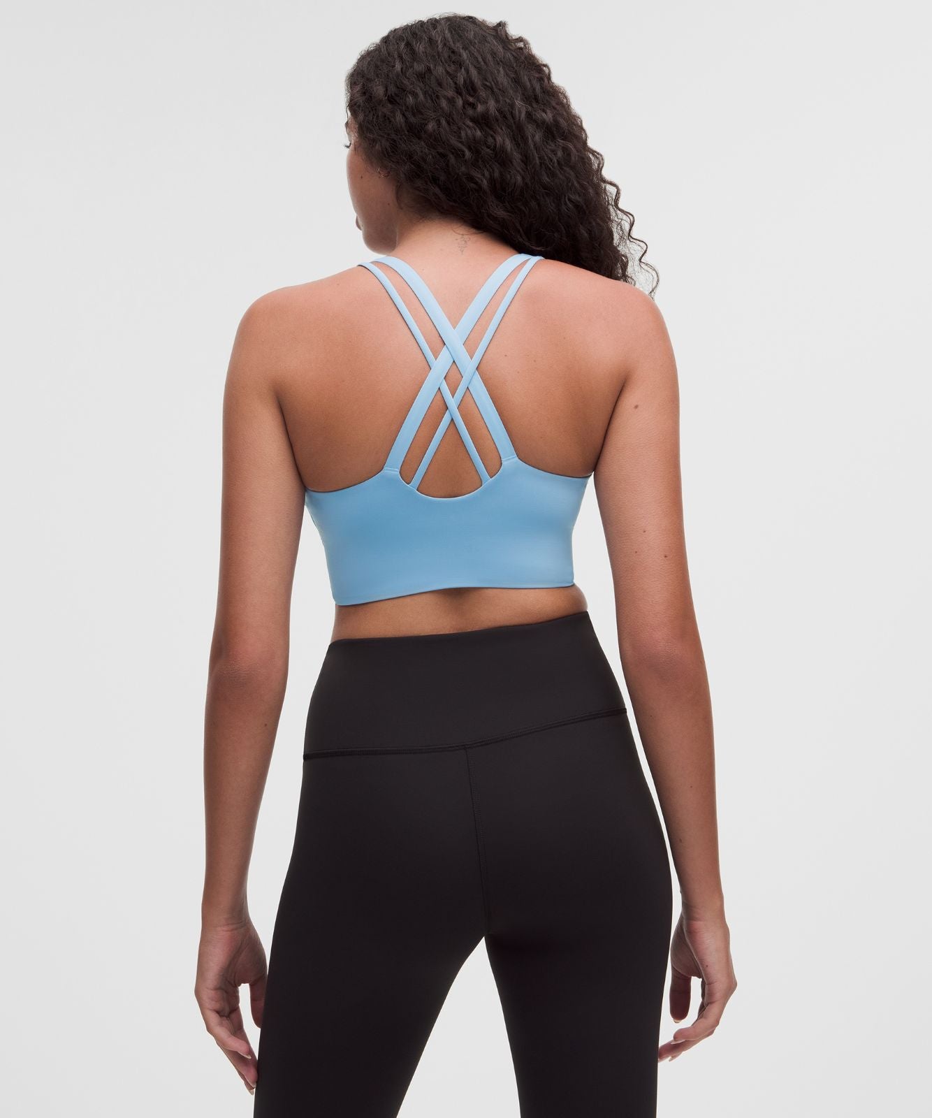 lululemon Energy Longline Bra Medium Support, B-D Cups *Evolve Dreamy Blue