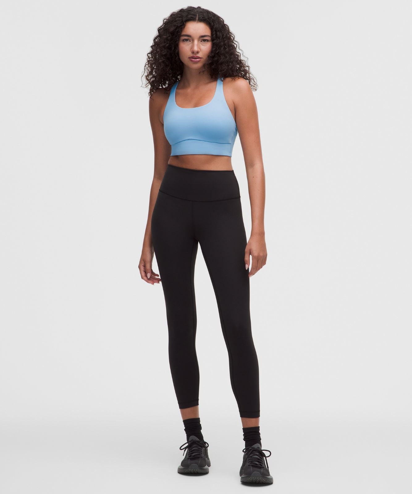 lululemon Energy Longline Bra Medium Support, B-D Cups *Evolve Dreamy Blue