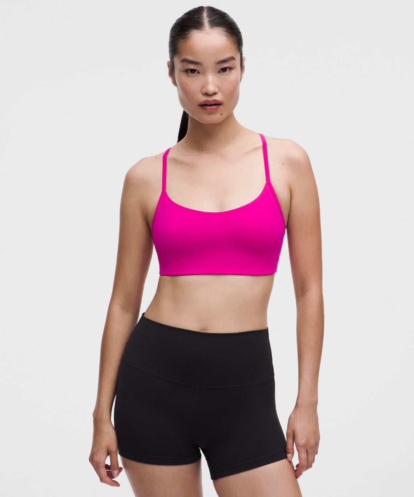 Flow Y Bra Light Support, A/B Cup *Updated Design Pink Flare
