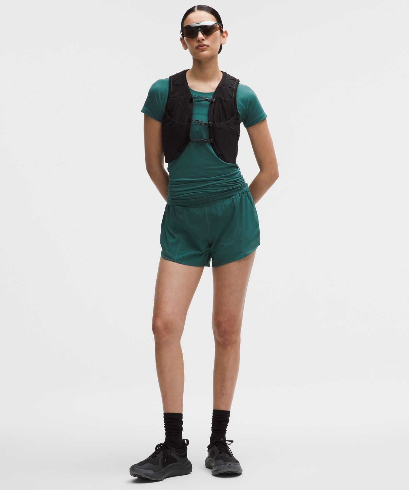 Swiftly Tech Short-Sleeve Shirt 2.0 *Hip Length Deep Marina/Deep Marina