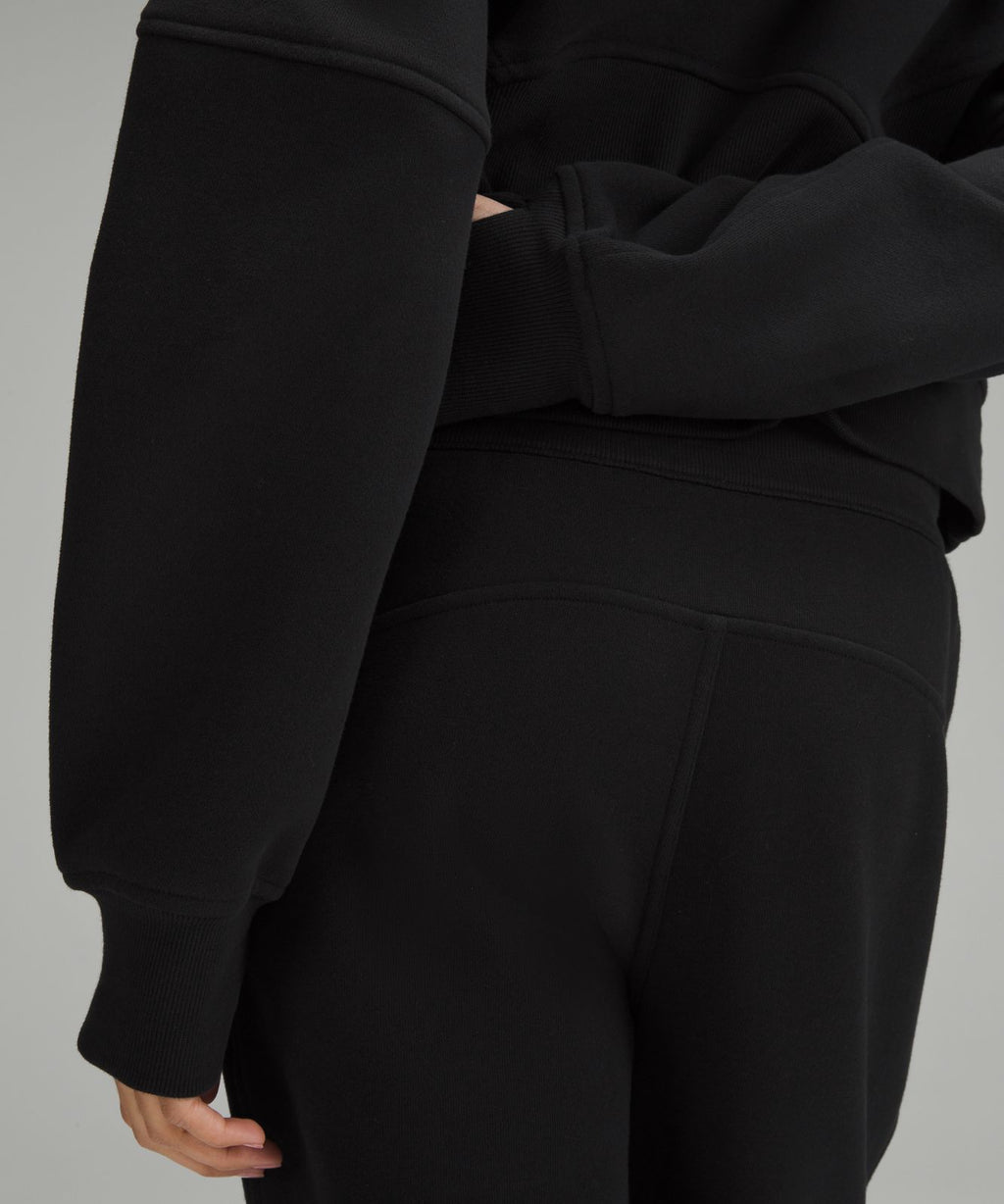 Scuba Oversized Half-Zip Hoodie Black