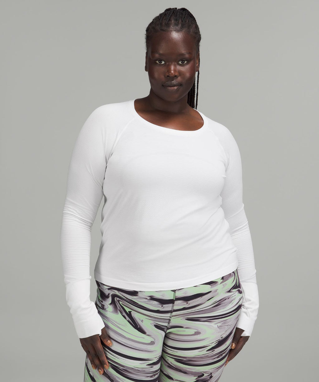 Swiftly Tech Long-Sleeve Shirt 2.0 *Waist Length White/White