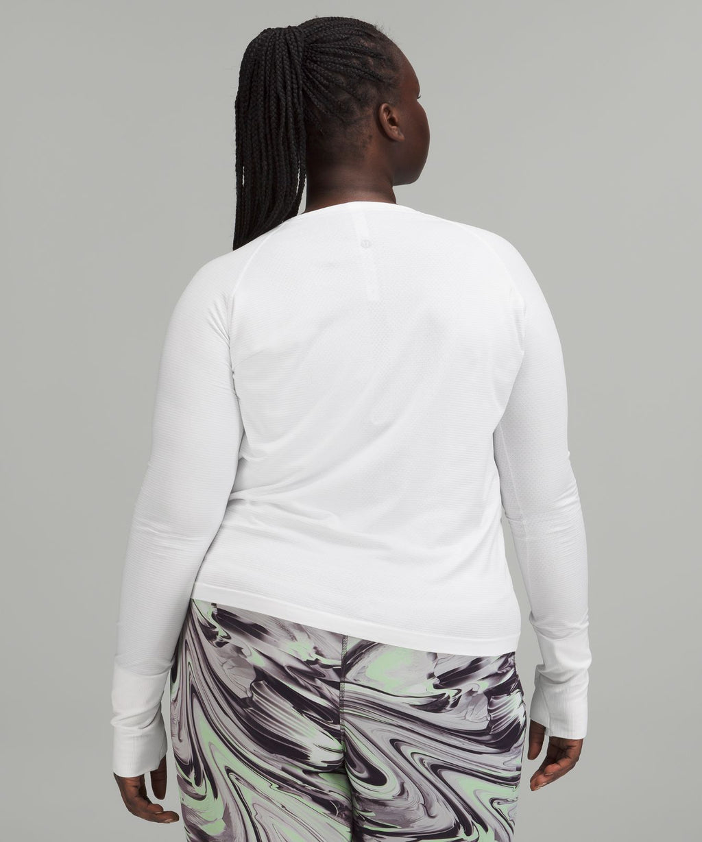 Swiftly Tech Long-Sleeve Shirt 2.0 *Waist Length White/White