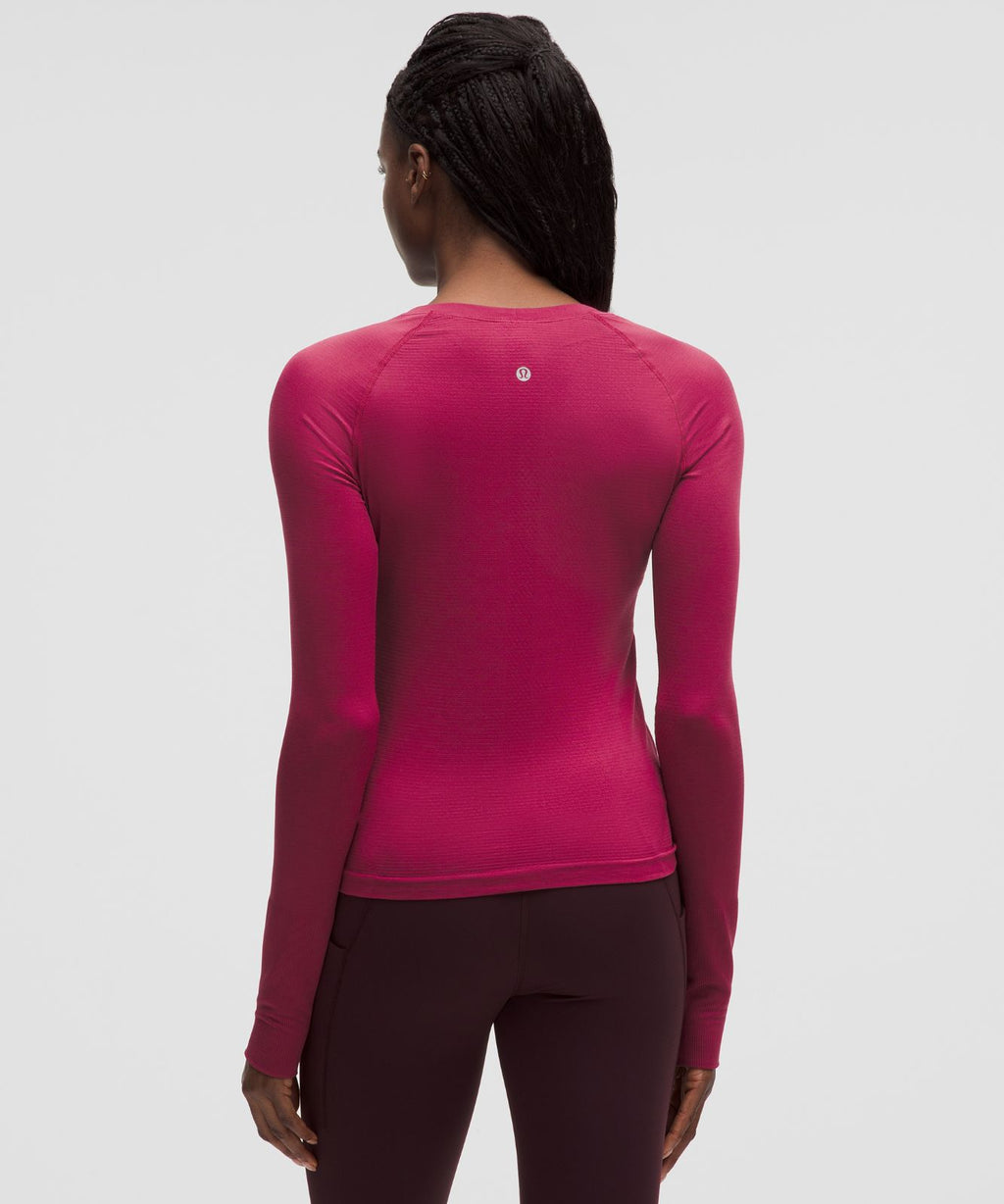 Swiftly Tech Long-Sleeve Shirt 2.0 *Waist Length Magenta Smoke/Magenta Smoke