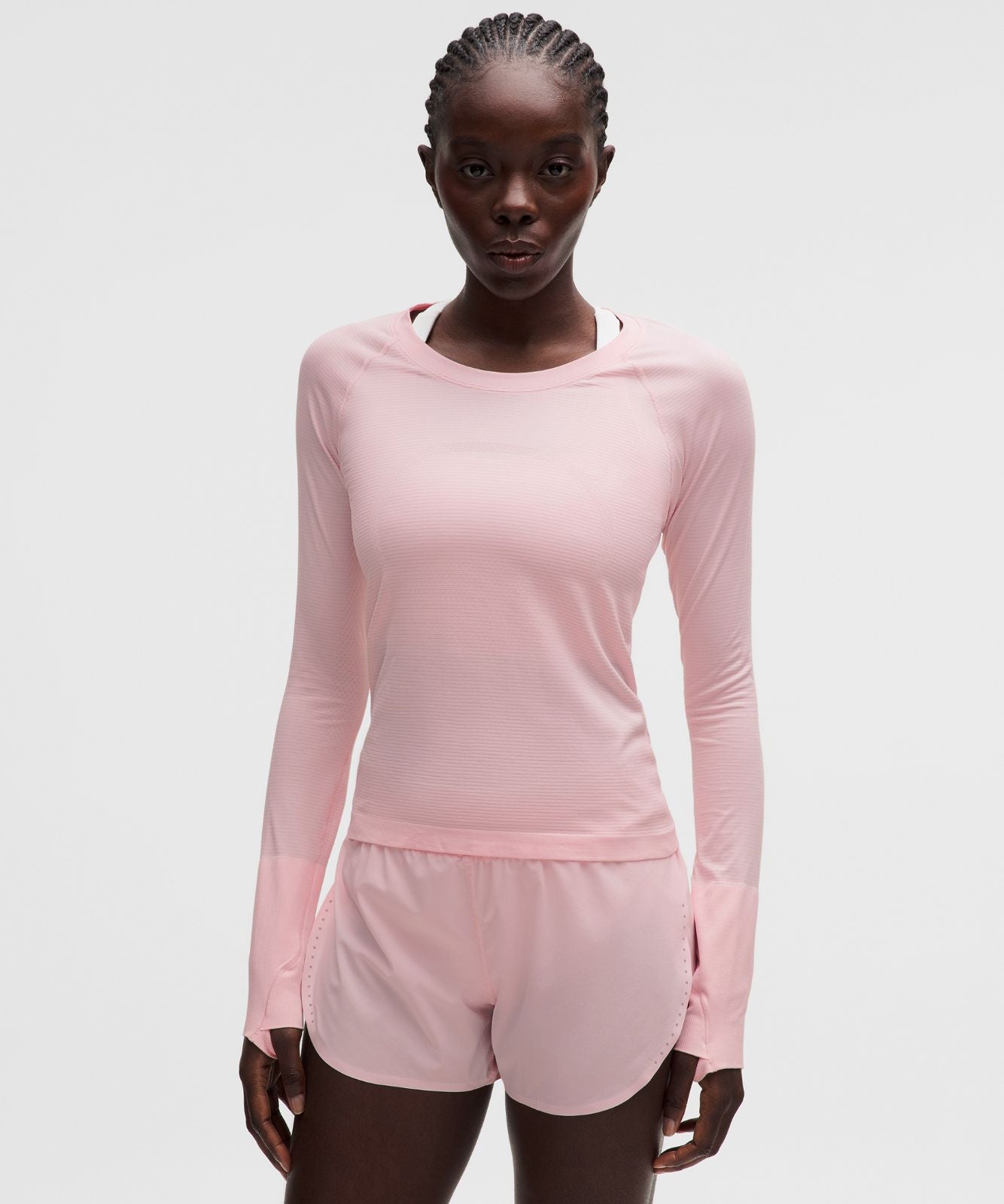 Swiftly Tech Long-Sleeve Shirt 2.0 *Waist Length Pink Pearl/Pink Pearl