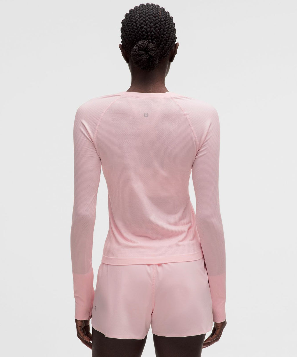 Swiftly Tech Long-Sleeve Shirt 2.0 *Waist Length Pink Pearl/Pink Pearl