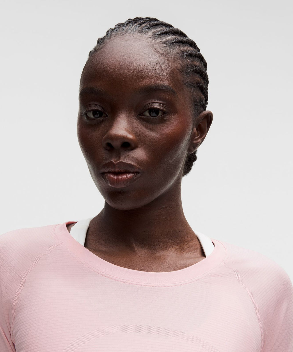 Swiftly Tech Long-Sleeve Shirt 2.0 *Waist Length Pink Pearl/Pink Pearl