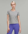 Swiftly Tech Short-Sleeve Shirt 2.0 *Waist Length Slate/White
