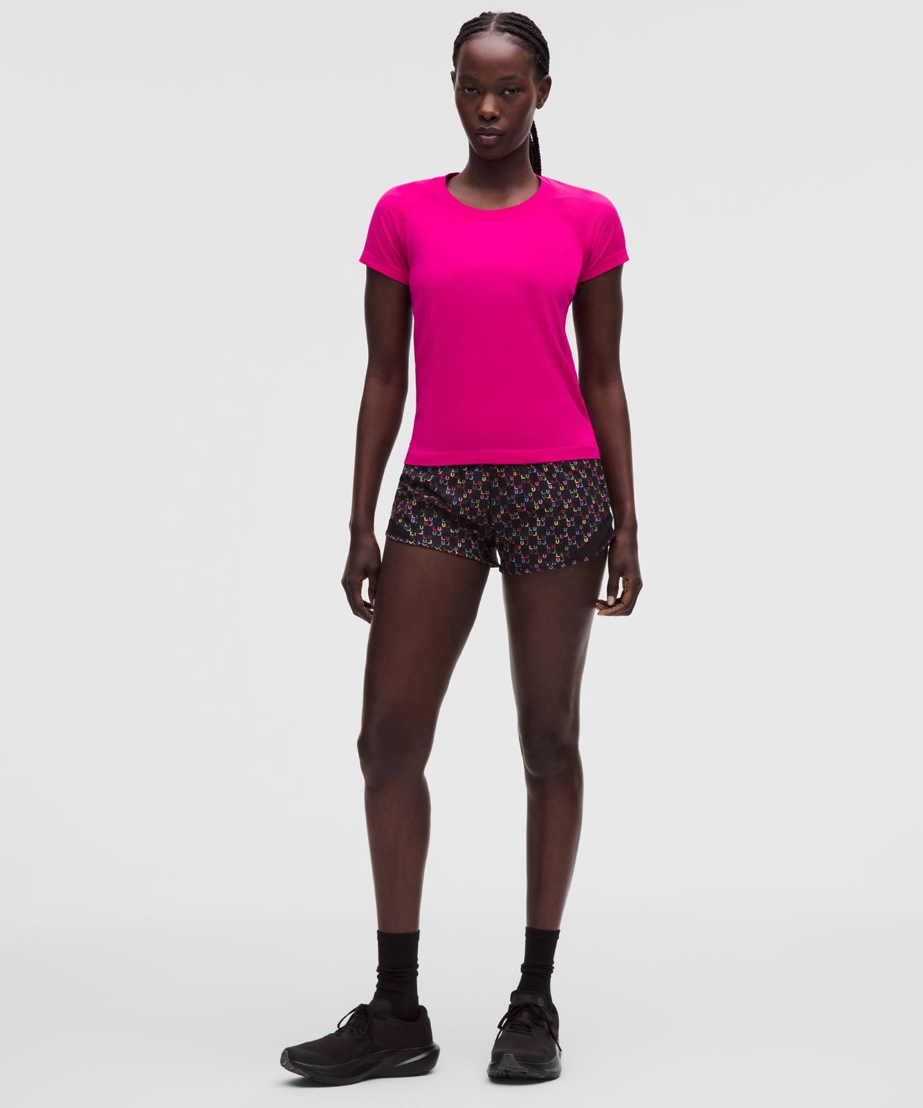 Swiftly Tech Short-Sleeve Shirt 2.0 *Waist Length Pink Flare/Pink Flare