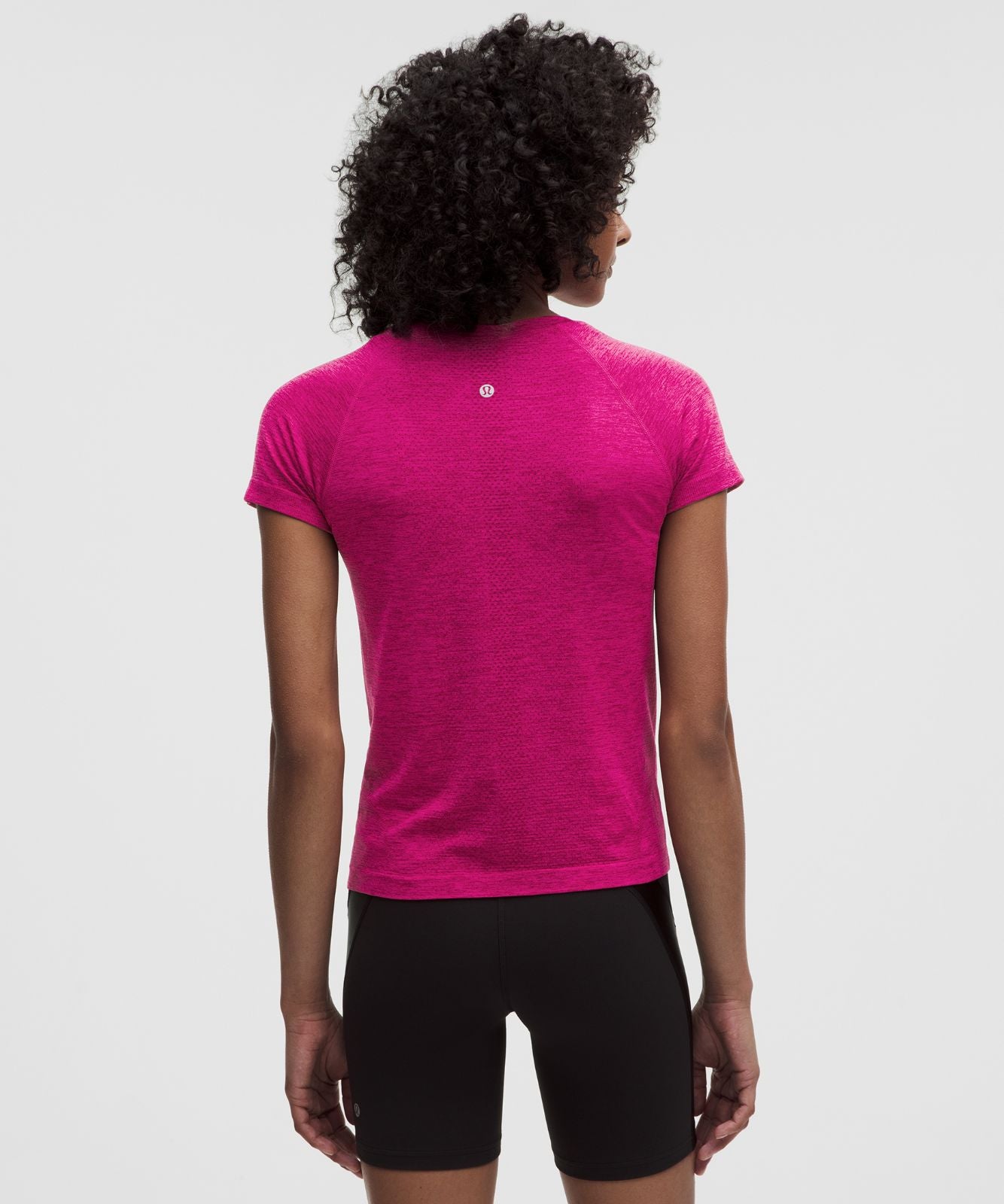 Swiftly Tech Short-Sleeve Shirt 2.0 *Waist Length Raspberry Rave/Flamingo Fun Tone