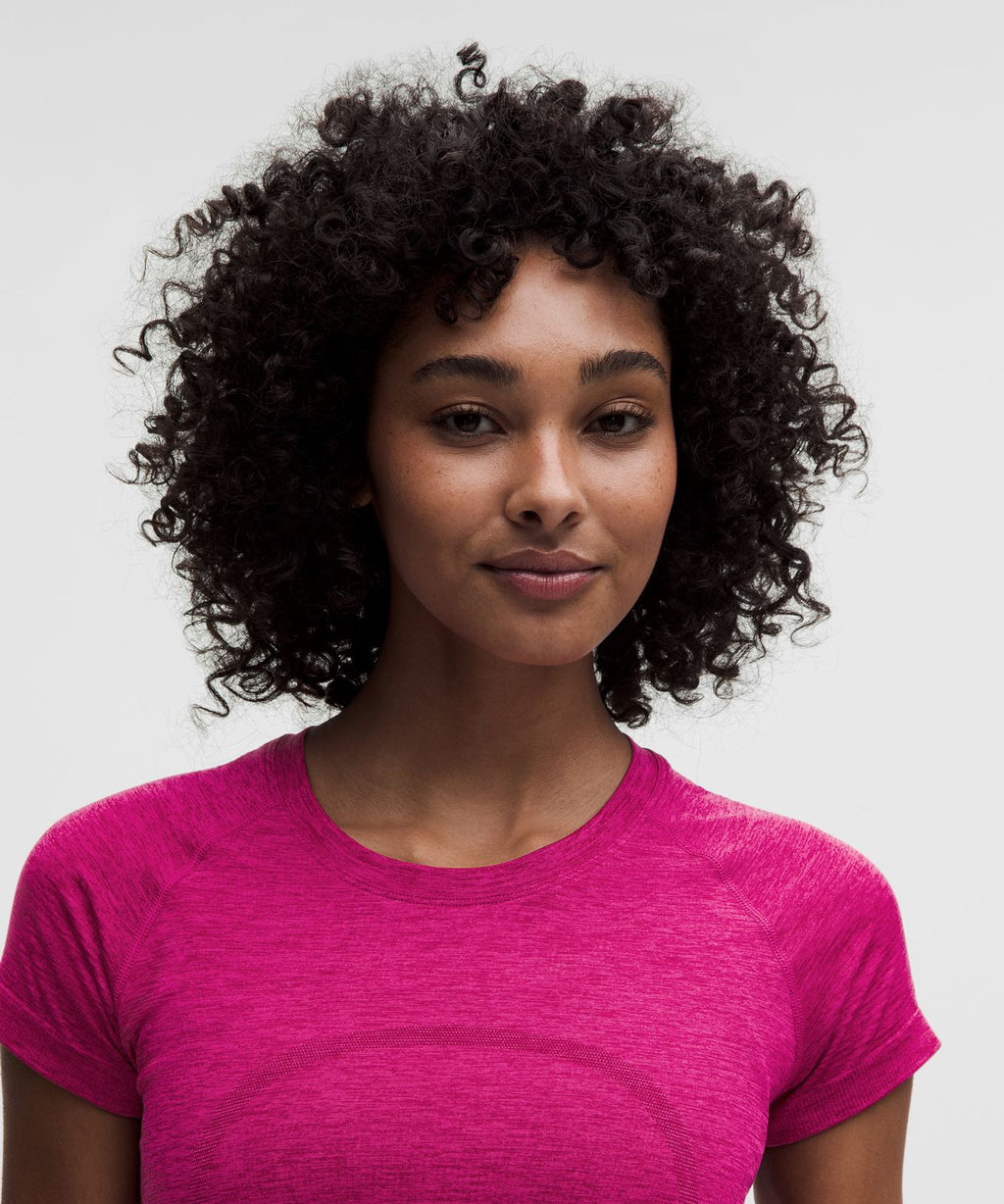 Swiftly Tech Short-Sleeve Shirt 2.0 *Waist Length Raspberry Rave/Flamingo Fun Tone