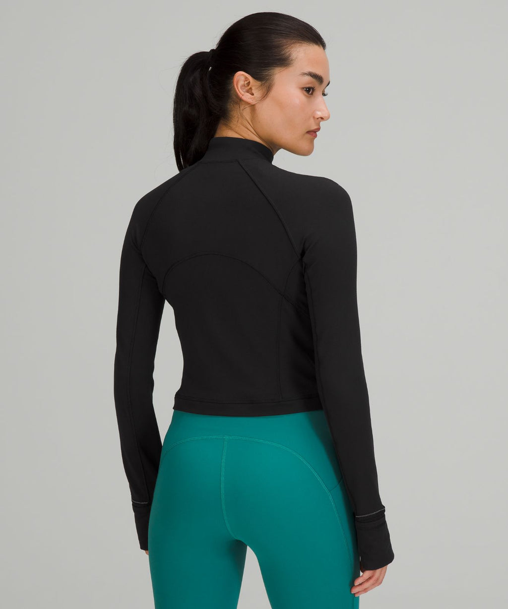 It's Rulu Cropped Half Zip Black