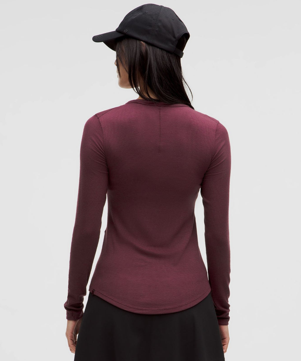Hold Tight Long-Sleeve Shirt Garnet