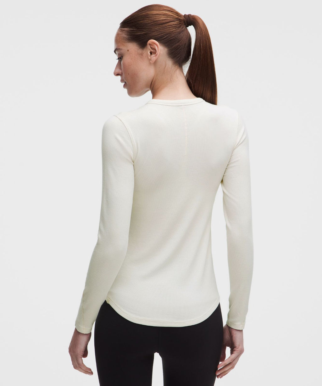 Hold Tight Long-Sleeve Shirt Light Ivory