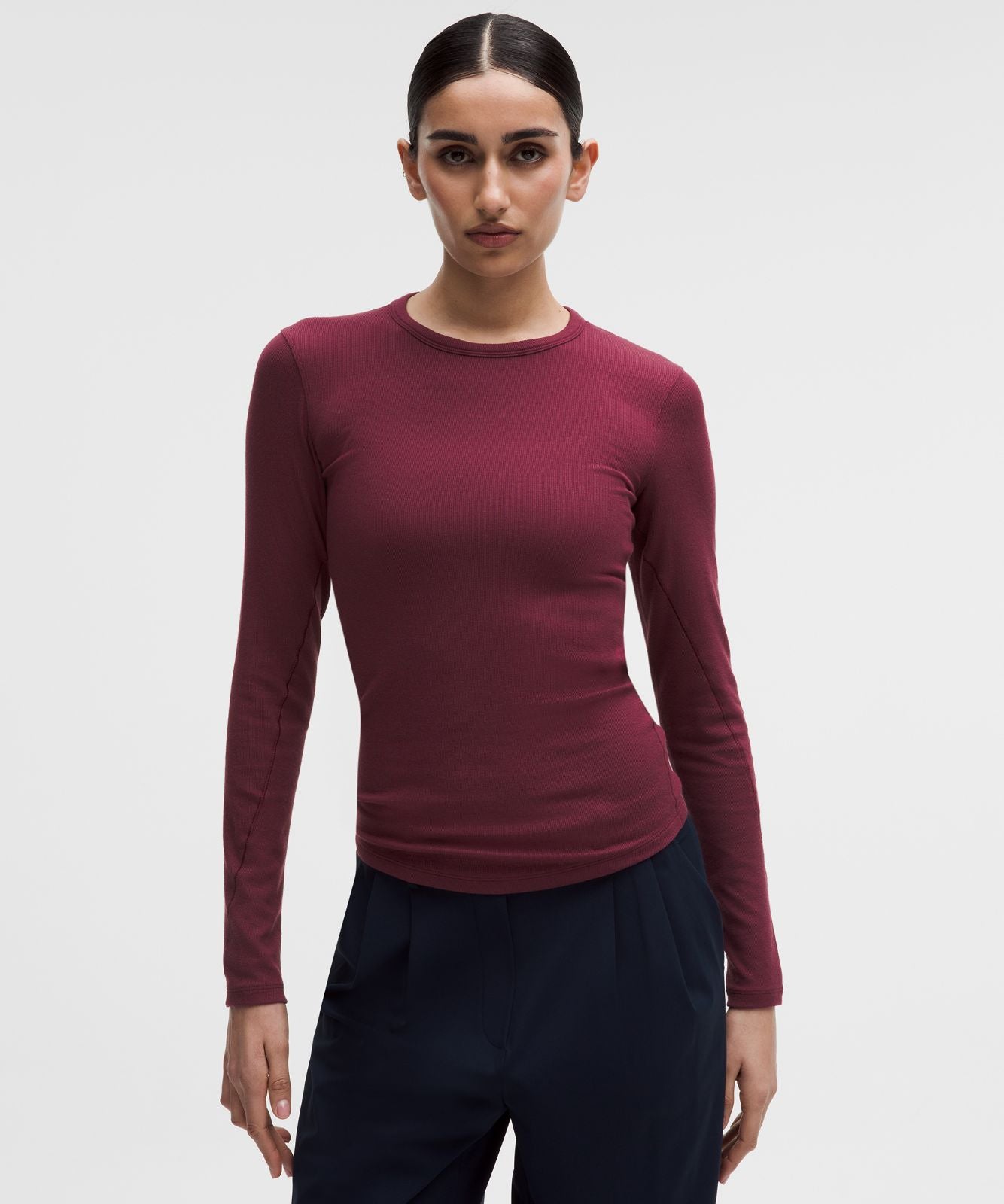 Hold Tight Long-Sleeve Shirt Burgundy Bay
