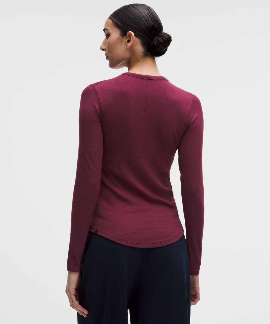 Hold Tight Long-Sleeve Shirt Burgundy Bay