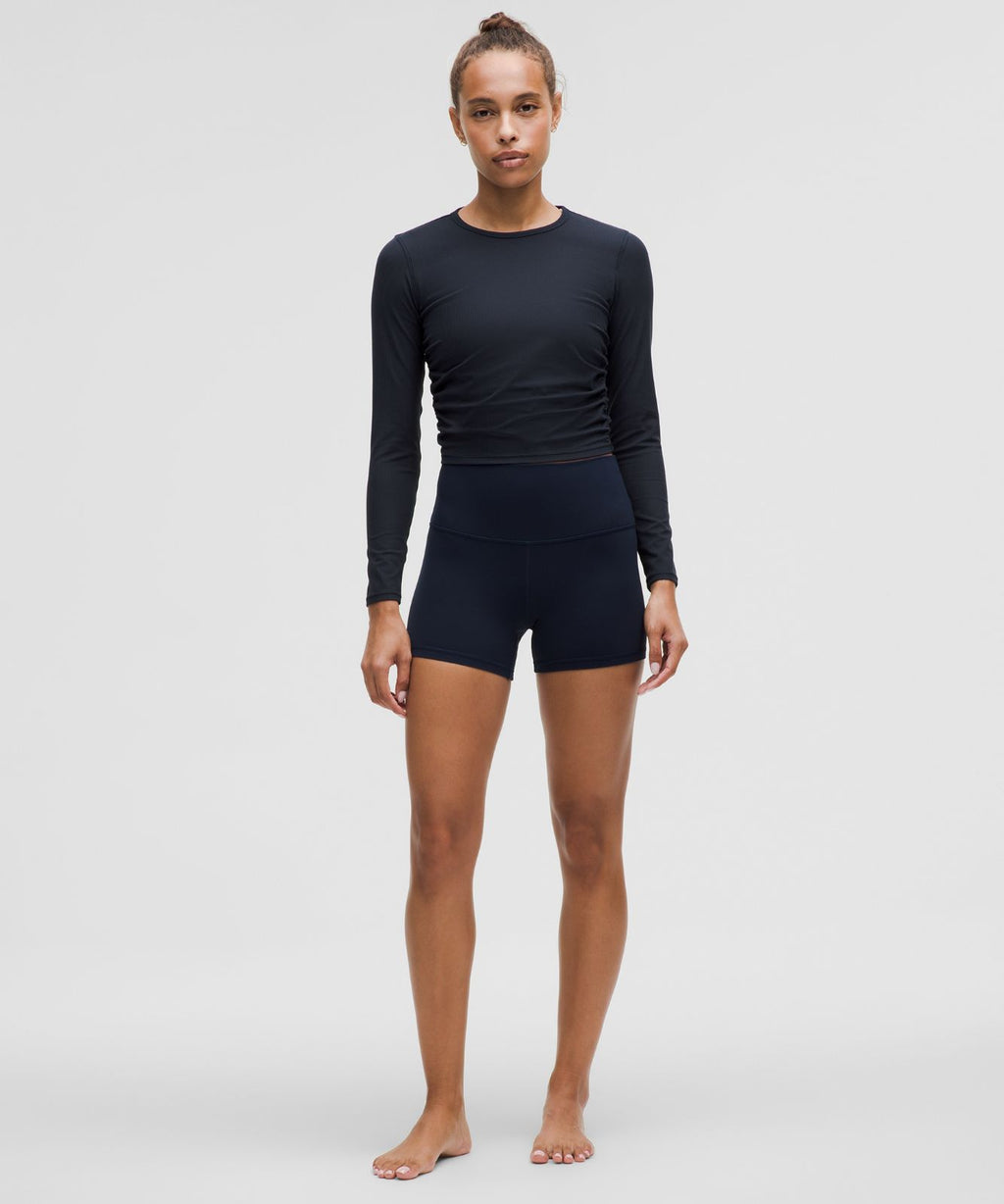 All It Takes Ribbed Nulu Long-Sleeve Shirt True Navy