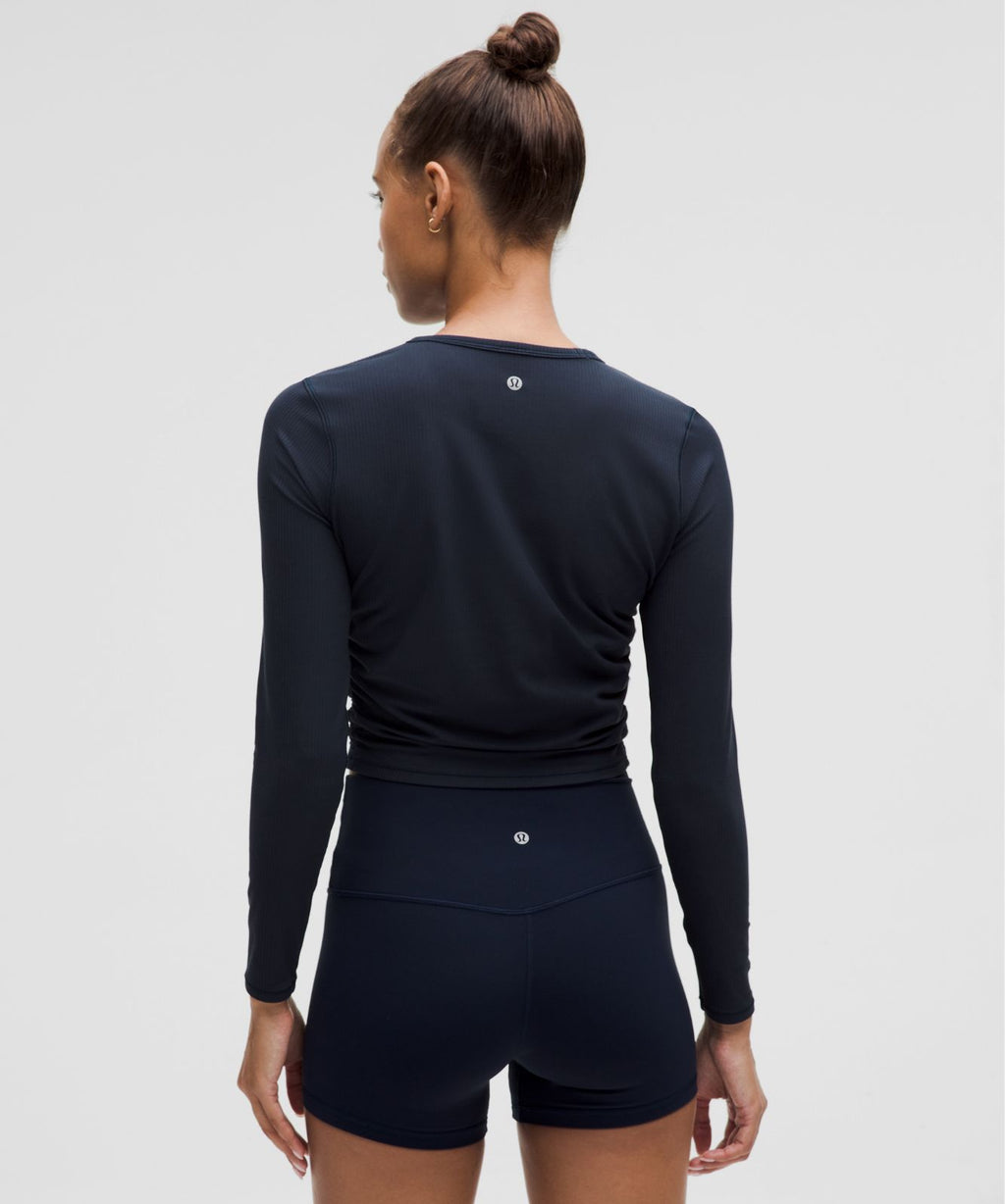 All It Takes Ribbed Nulu Long-Sleeve Shirt True Navy