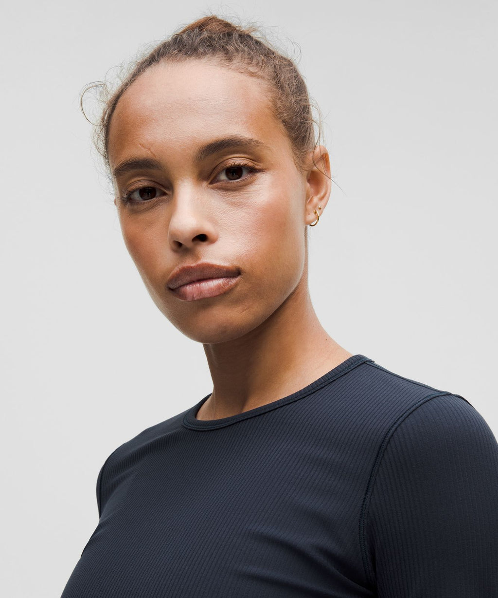 All It Takes Ribbed Nulu Long-Sleeve Shirt True Navy