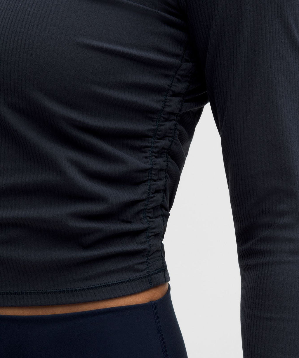 All It Takes Ribbed Nulu Long-Sleeve Shirt True Navy