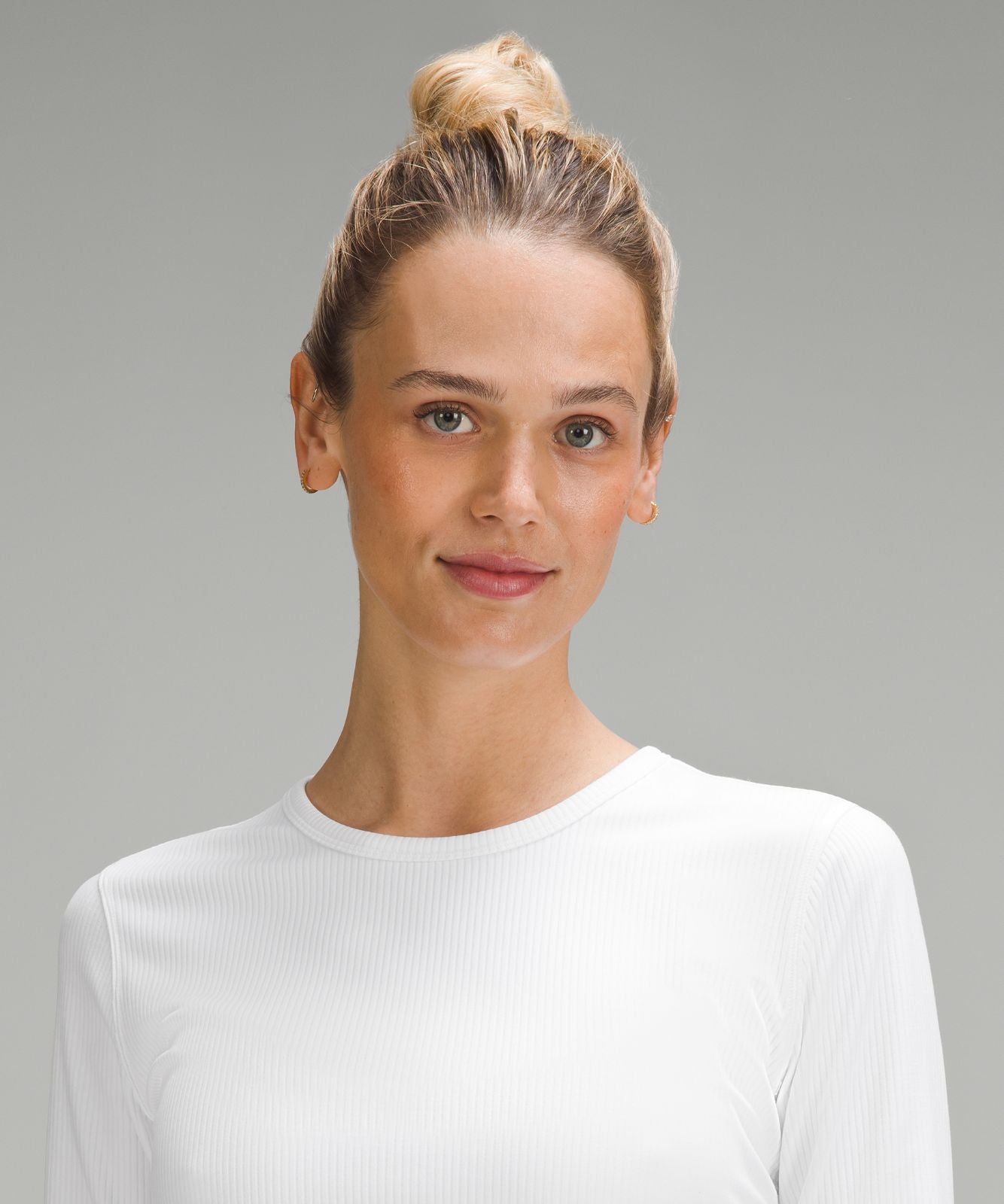 All It Takes Ribbed Nulu Long-Sleeve Shirt White