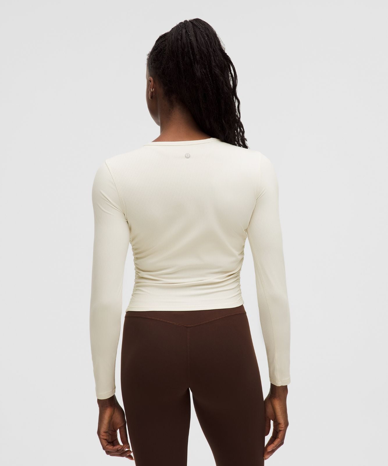 All It Takes Ribbed Nulu Long-Sleeve Shirt Light Ivory