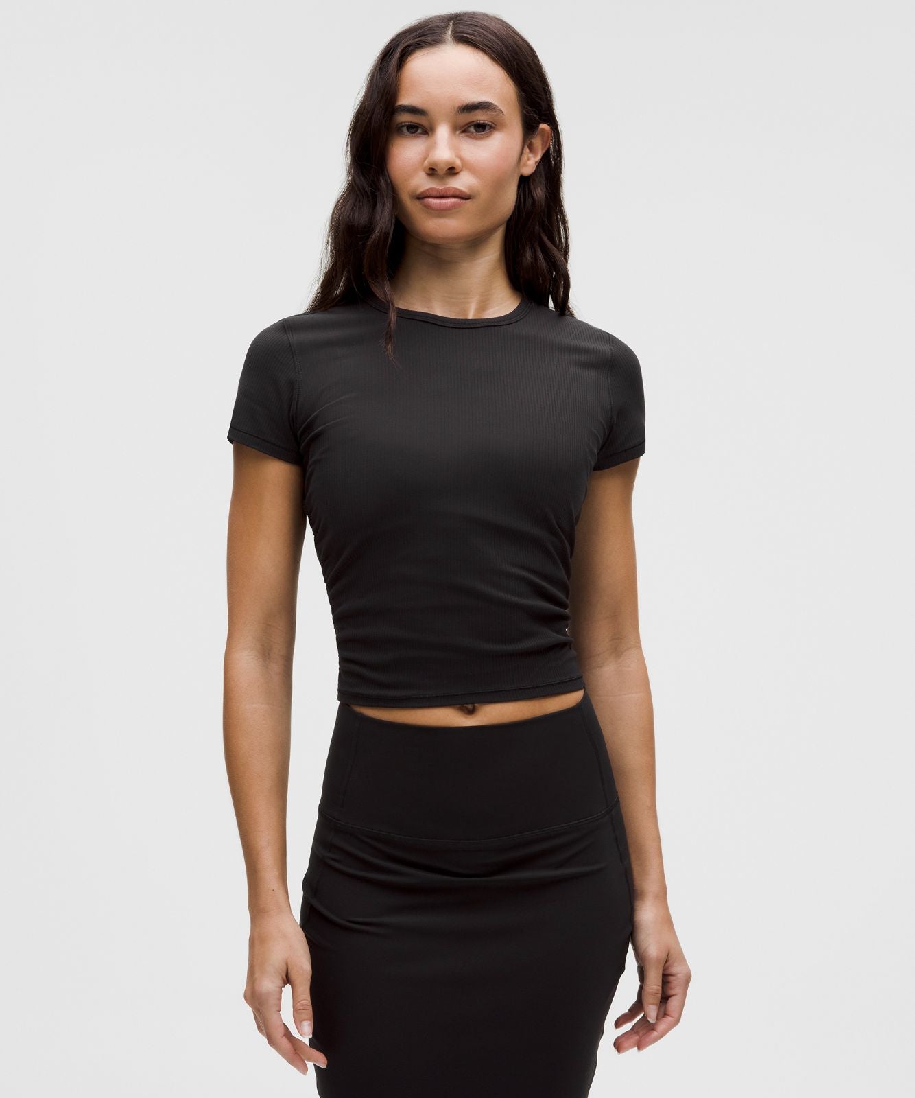 All It Takes Ribbed Nulu T-Shirt Black