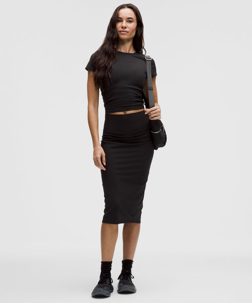All It Takes Ribbed Nulu T-Shirt Black