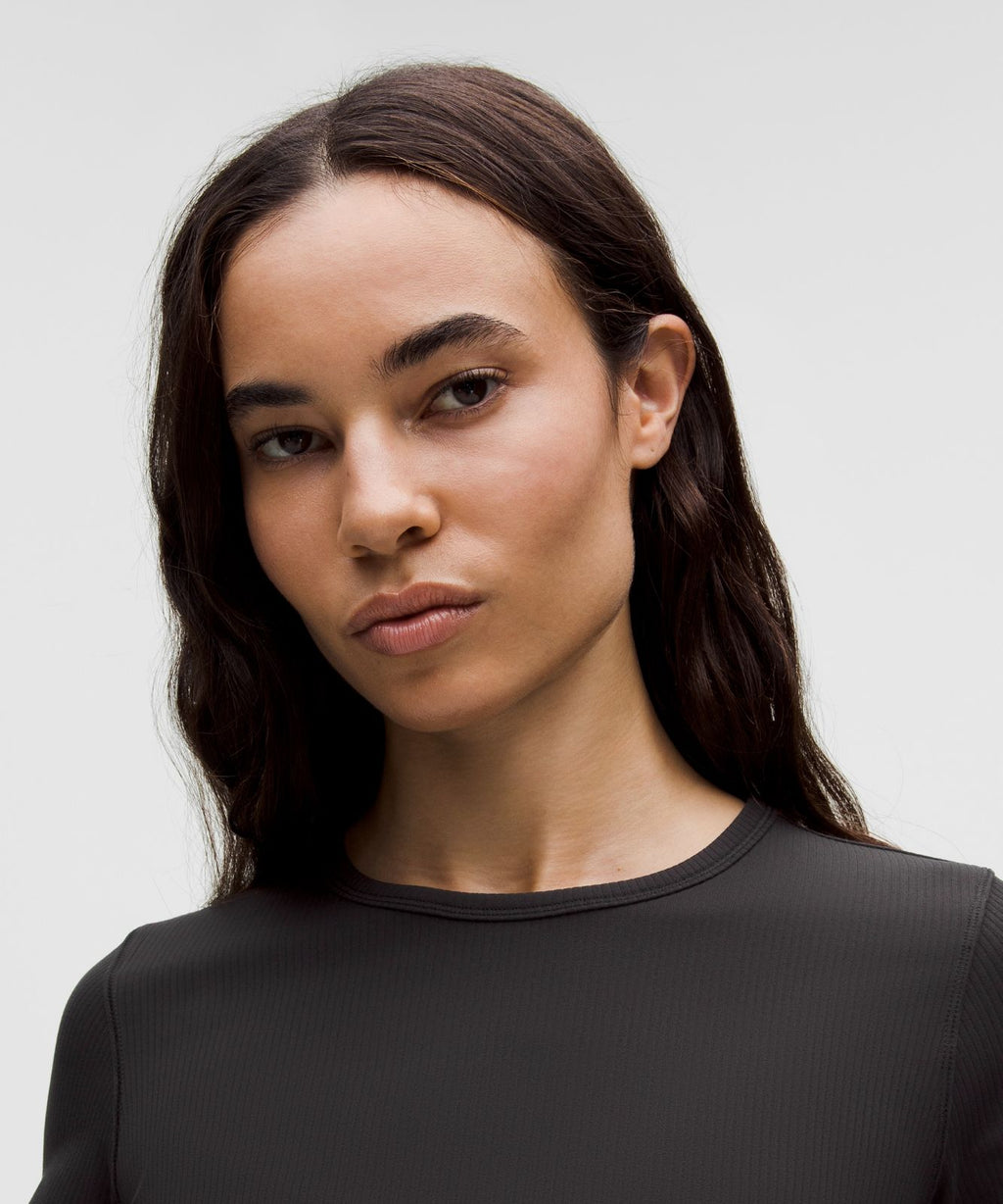 All It Takes Ribbed Nulu T-Shirt Black
