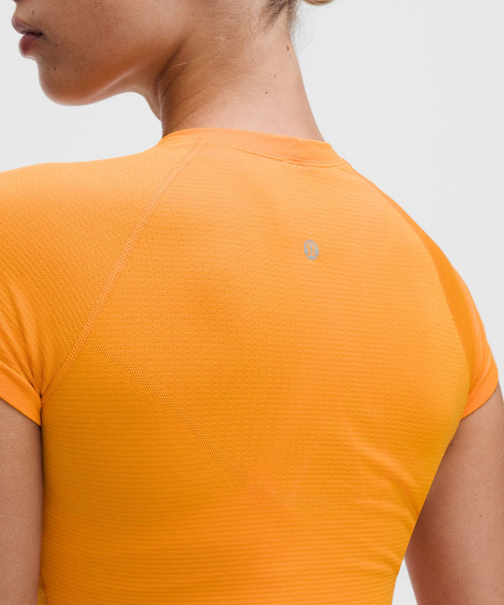 Swiftly Tech Cropped Short-Sleeve Shirt 2.0 Citrus Sizzle Tone/Citrus Sizzle Tone